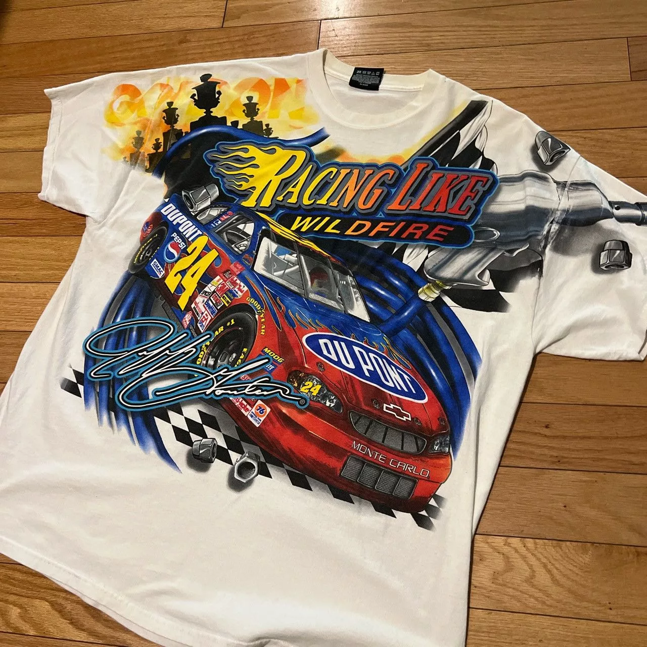 Chase Authentics Short Sleeve T Shirts Chase Authentics Dale Earnhardt 2002 White