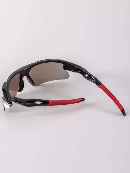 Electric Visual Glasses Electric Visual × Vintage Retro Punk Kurt Cobain Style Sunglasses Wrap Around Fashion Black Streetwear