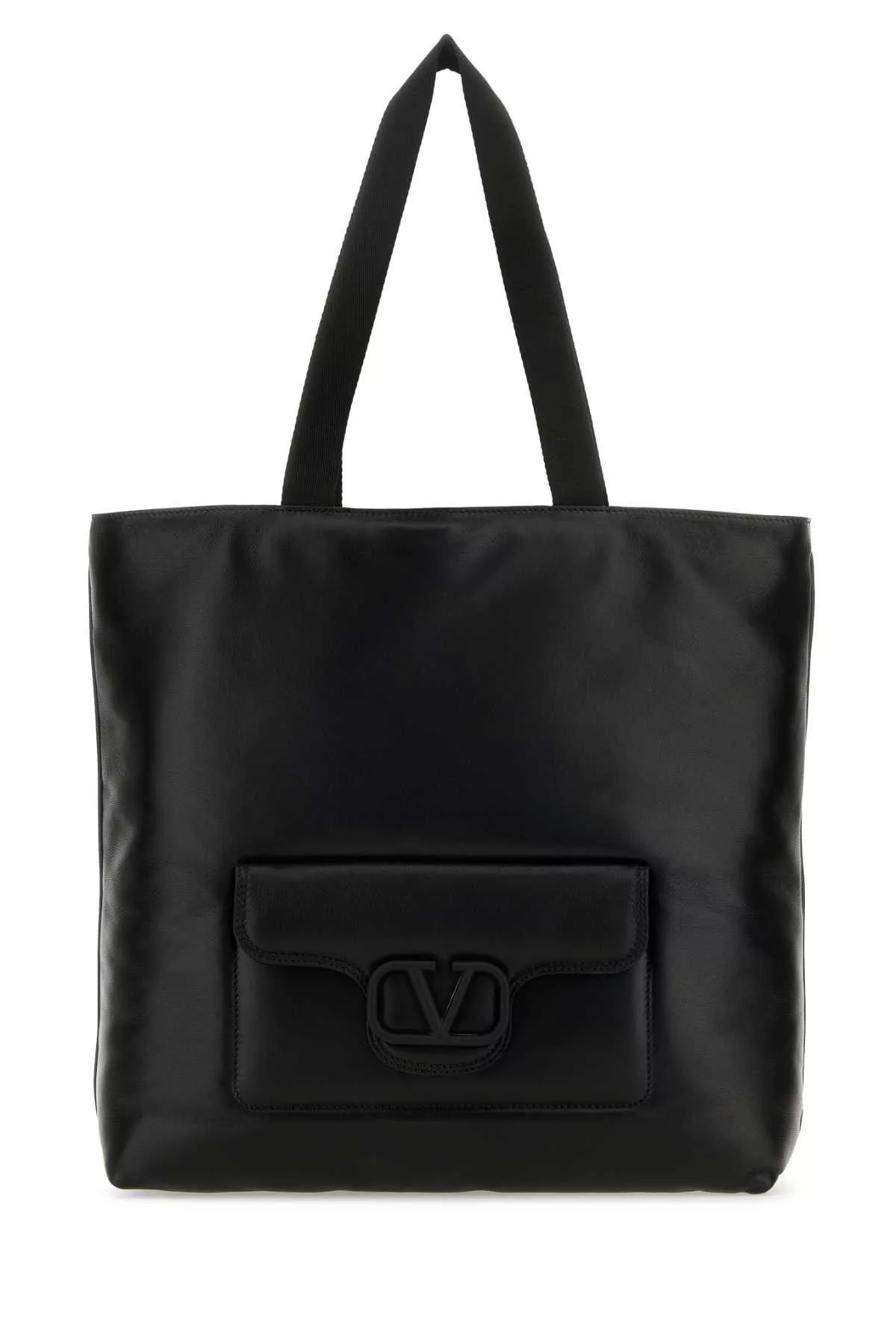 Valentino Bags Luggage Black Nappa Leather Valentino Garavani Noir Shopping Bag Multi