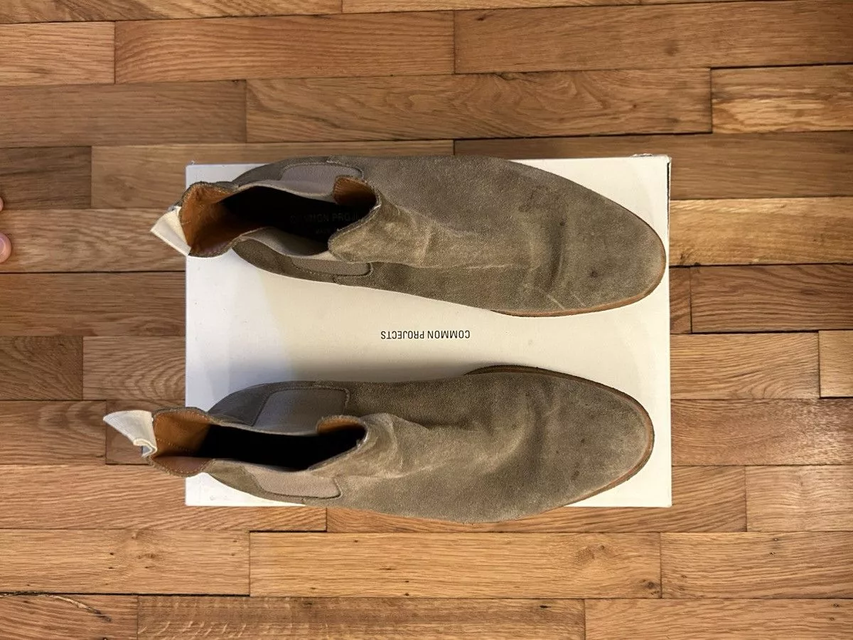 Common Projects Boots Common Projects Suede Chelsea Boots in Taupe sz 42 Brown