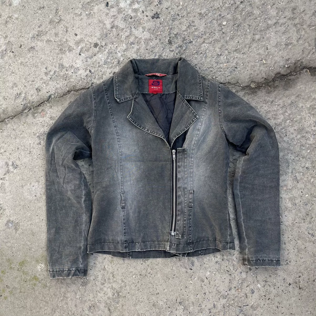 Japanese Brand Denim Jackets Japanese Brand × Vintage Vintage Jeans Light Jacket Grunge Japanese Style Y2K 90s Gray Streetwear