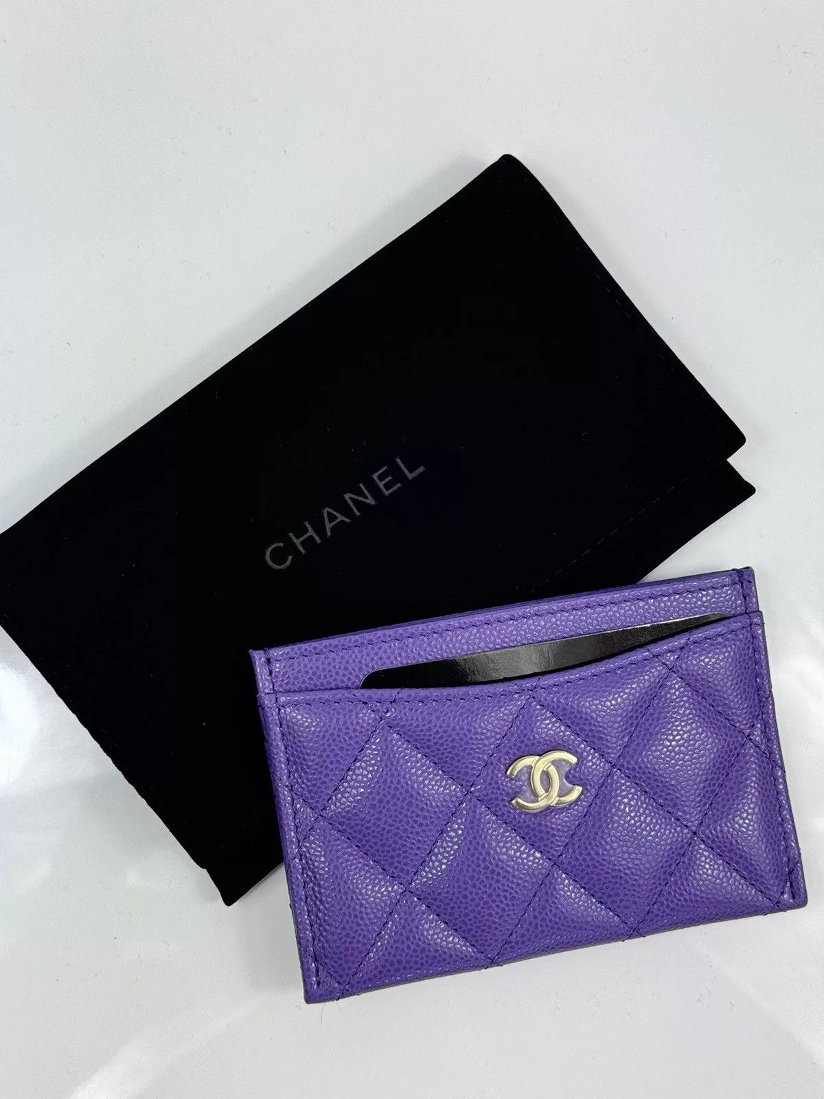 Chanel Wallets CHANEL CARD HOLDER Purple