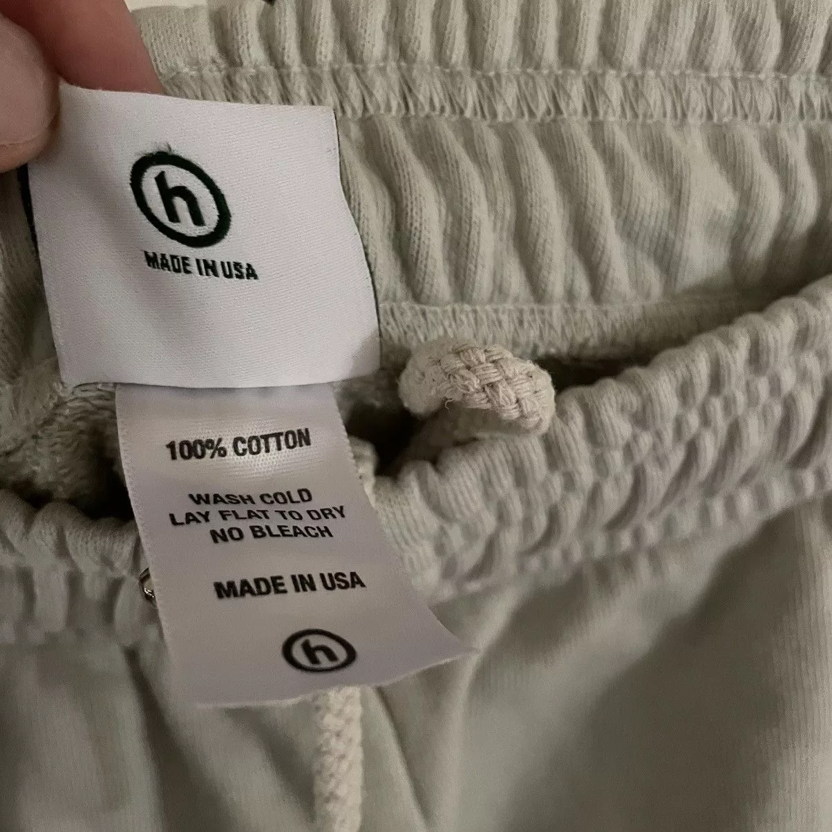 HIDDEN Sweatpants Joggers Hidden NY Logo Sweatpants White