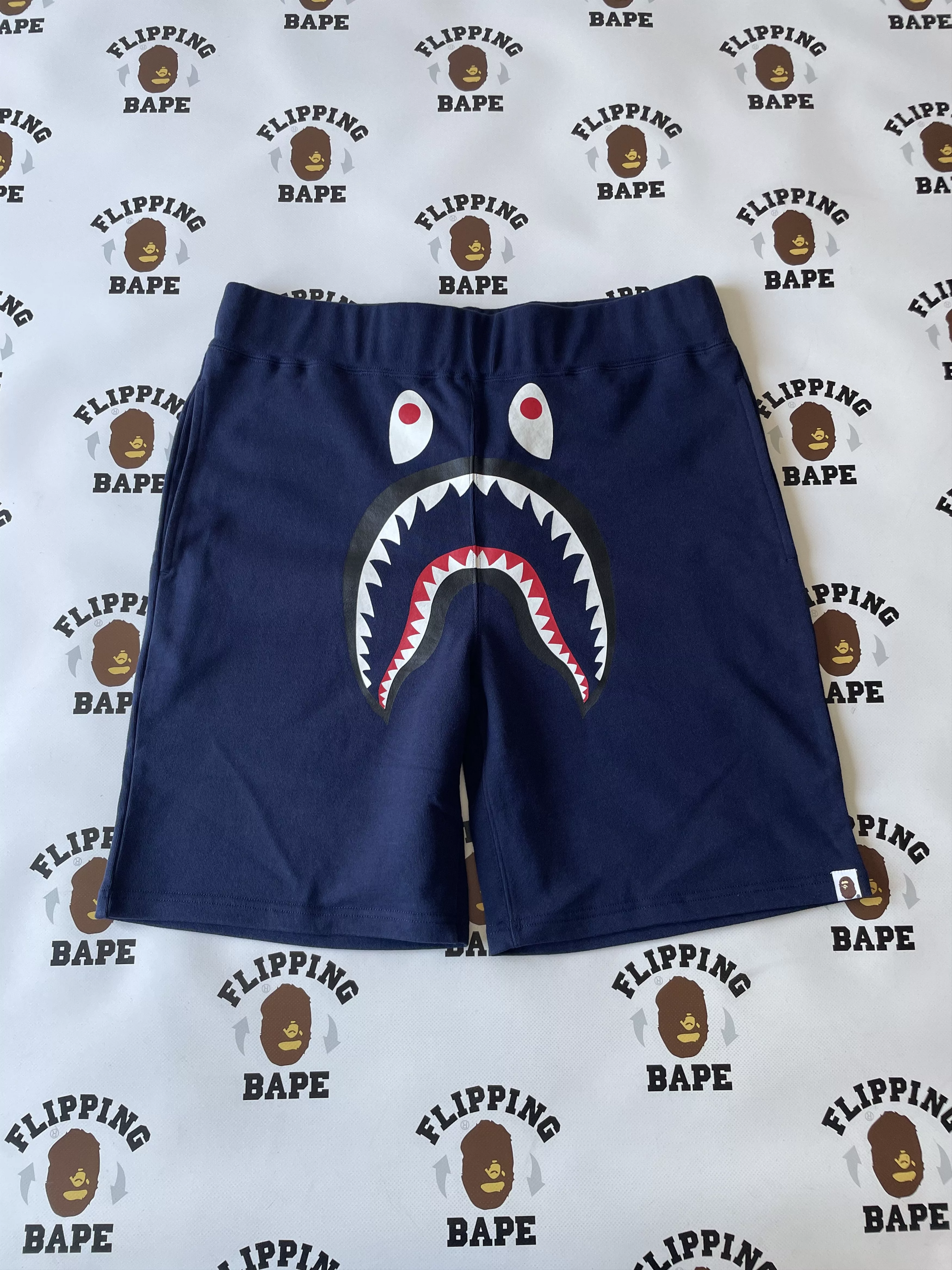 Bape Shorts BAPE SHARK SWEAT SHORTS 2022 Blue
