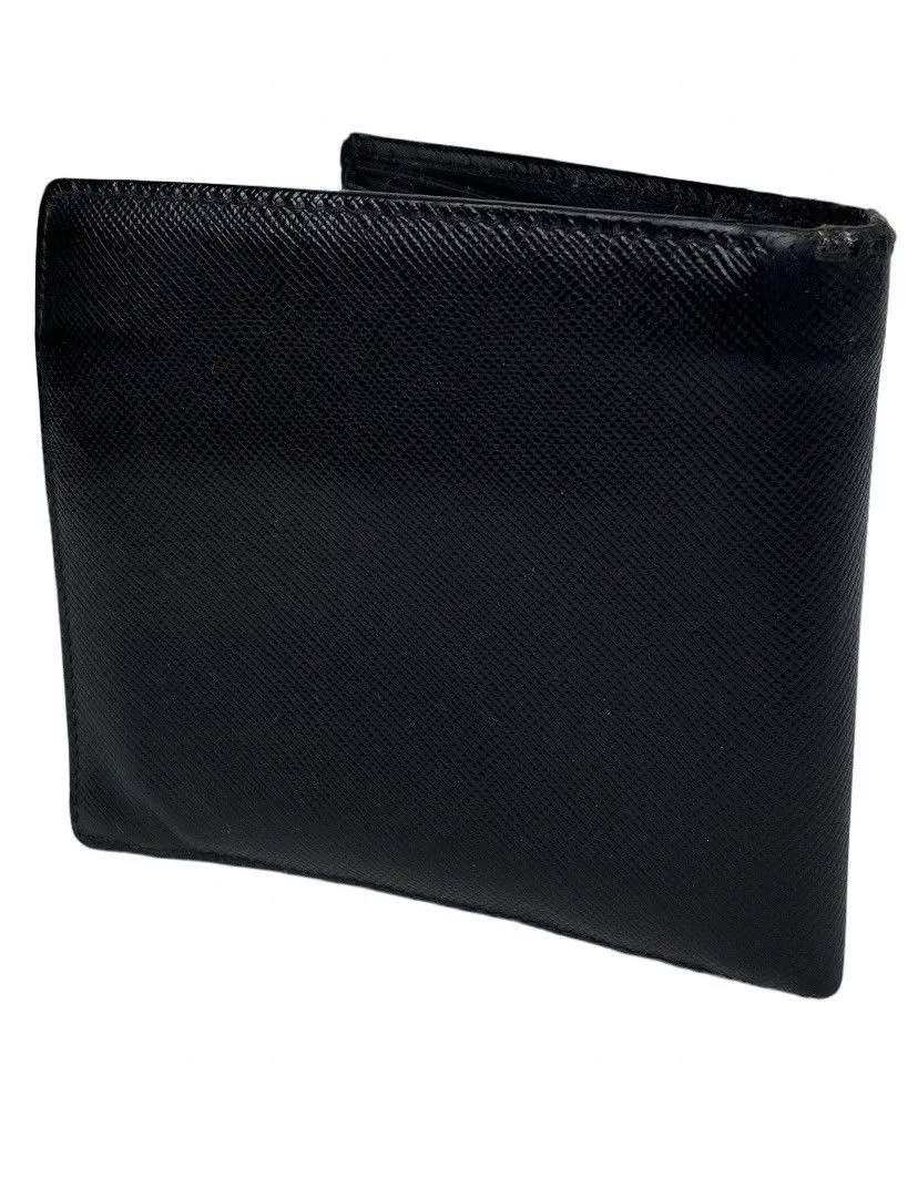 Prada Wallets Prada Saffiano Leather Bifold Wallet Black