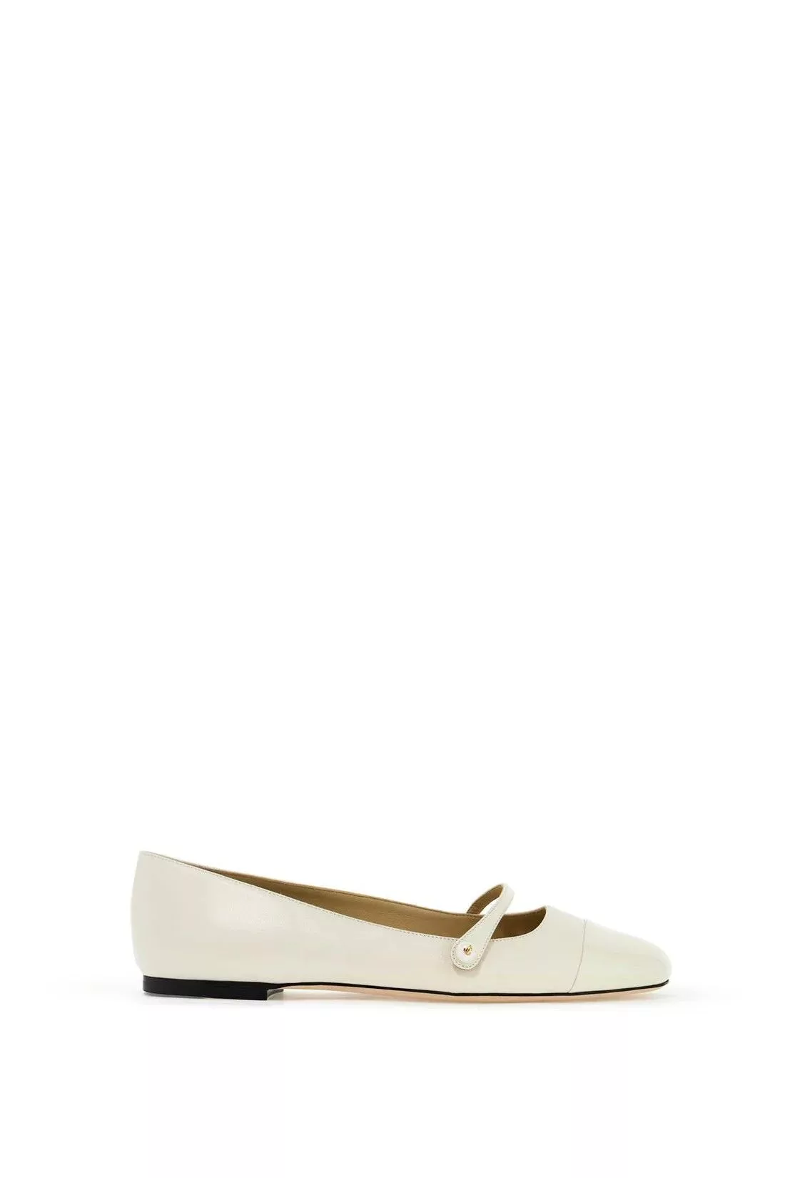 Jimmy Choo Flats Jimmy Choo o1s22i1n0724 Elisa Ballerina Flats in White