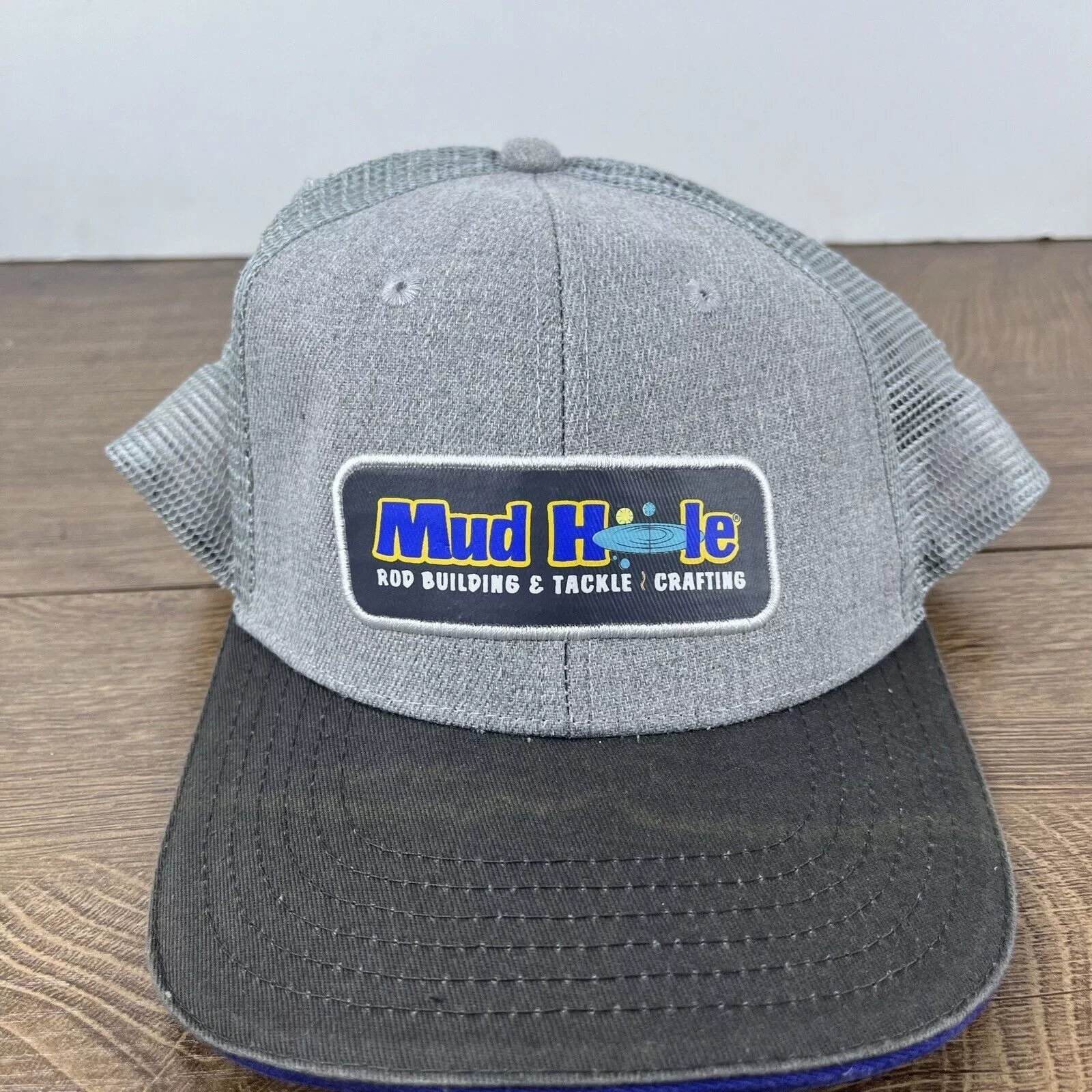 Other Hats Other Mud Hole Hat Mud Hole Cap Snapback Hat Gray Adjustable Hat A