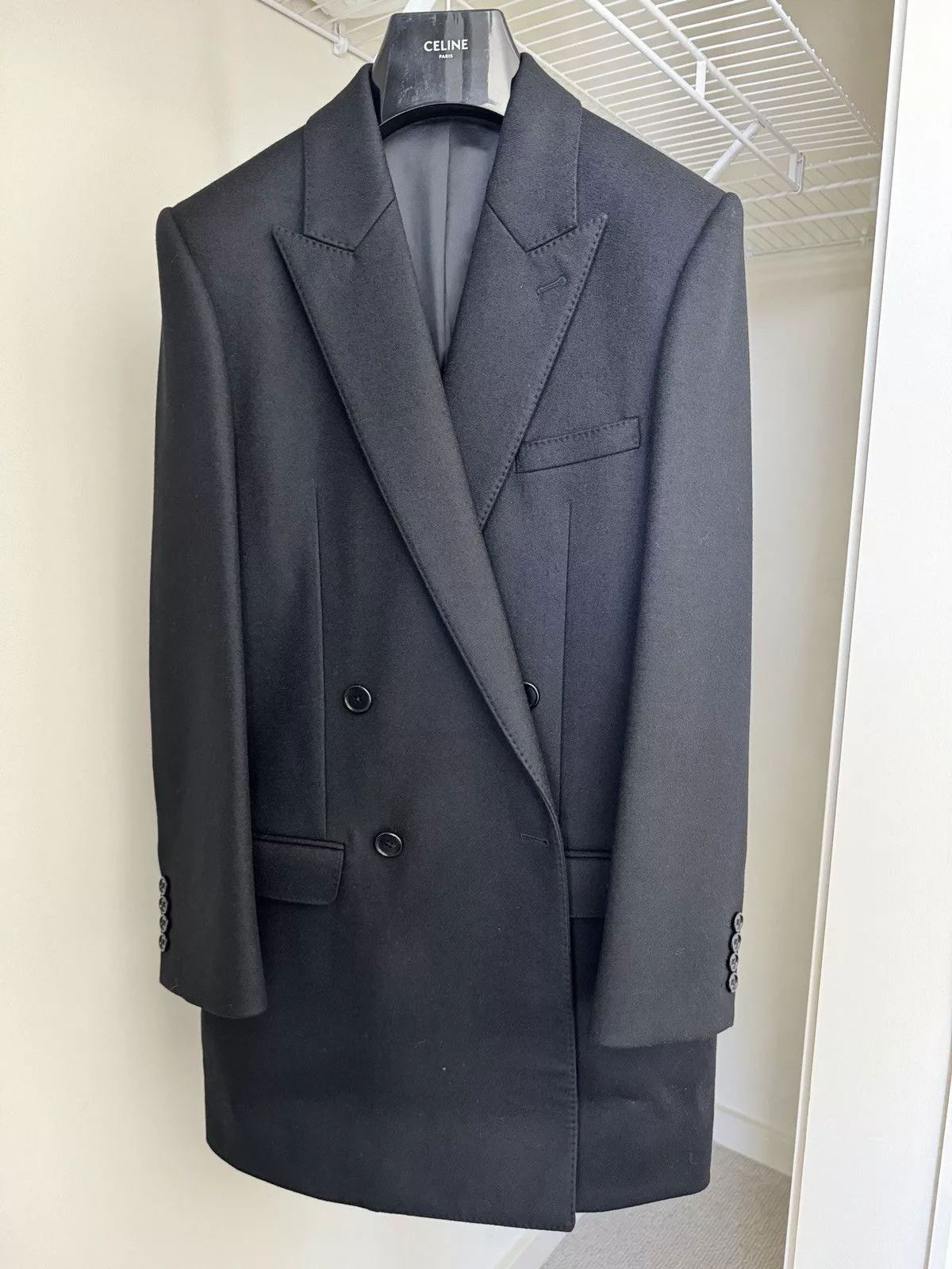Celine Blazers CELINE Paris Blazer Coat Dress Black 34 FR 155/80A
