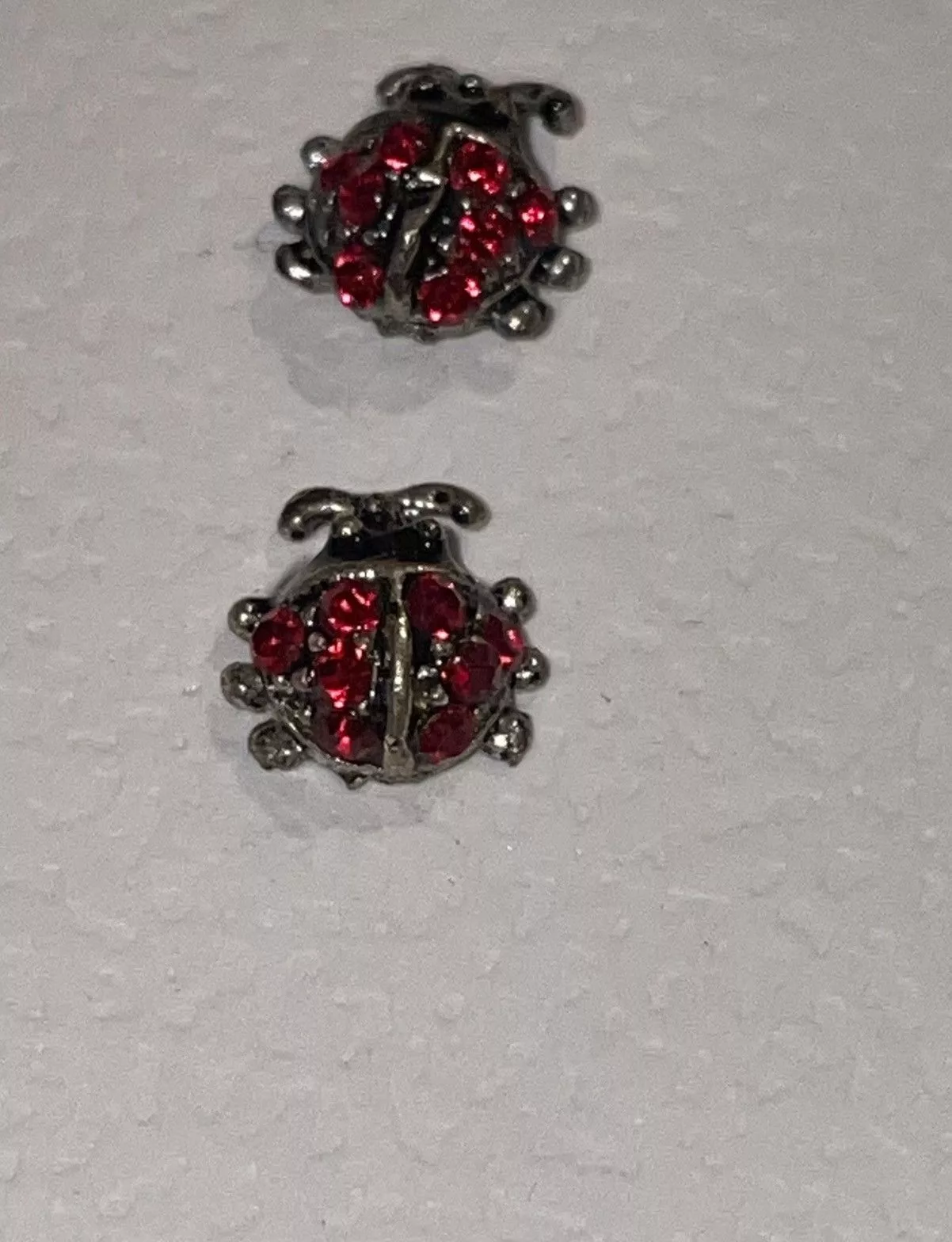 Swarovski Earrings Swarovski Crystal Mini Ladybug Earrings Red
