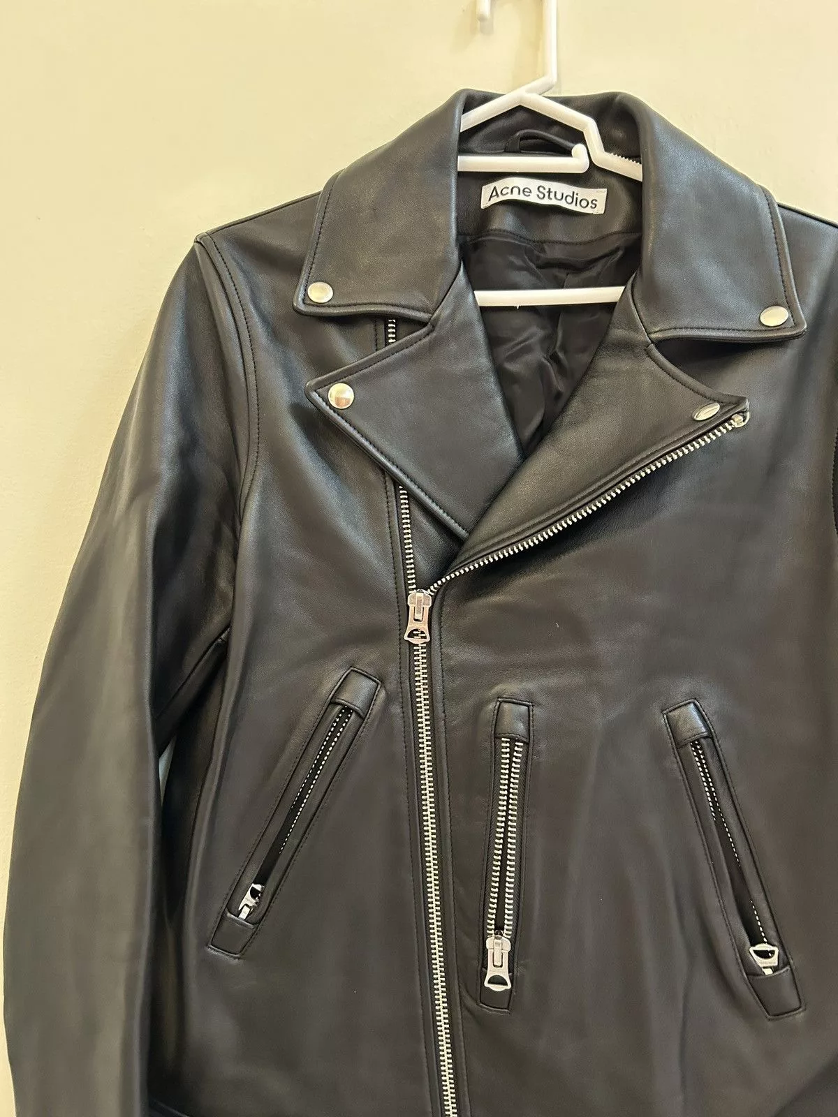 Acne Studios Leather Jackets Acne Studios Biker Leather Jacket. Black