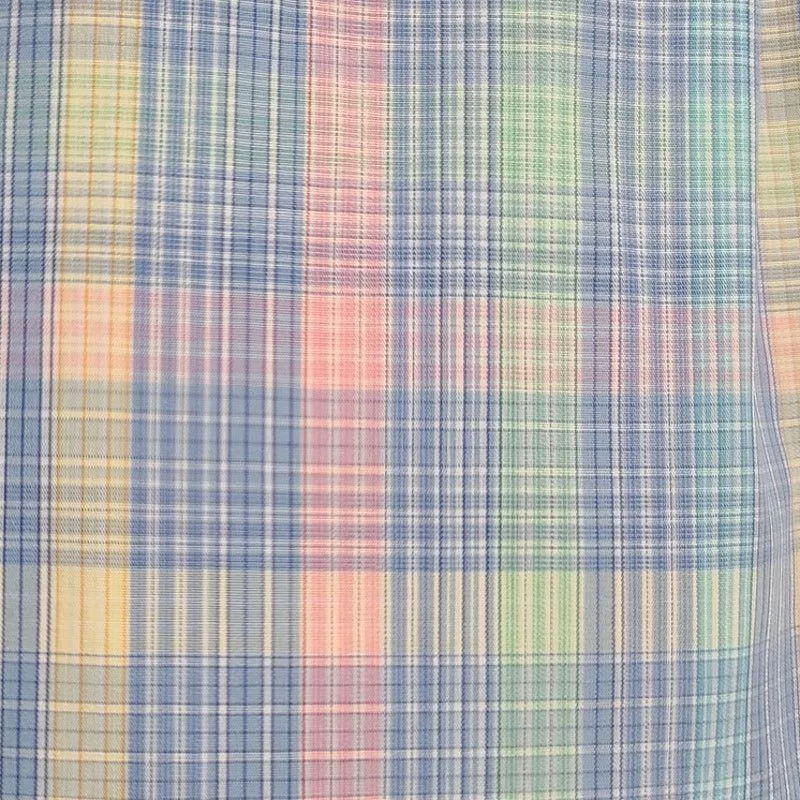 Maus & Hoffman Shirts Button Ups Maus & Hoffman Solemare Pastel Plaid Print Short Sleeve Button shirt Multi