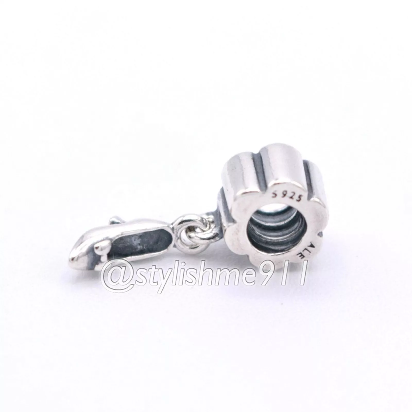 pandora Charms Authentic PANDORA Stiletto Shoe Charm - 790420 Silver