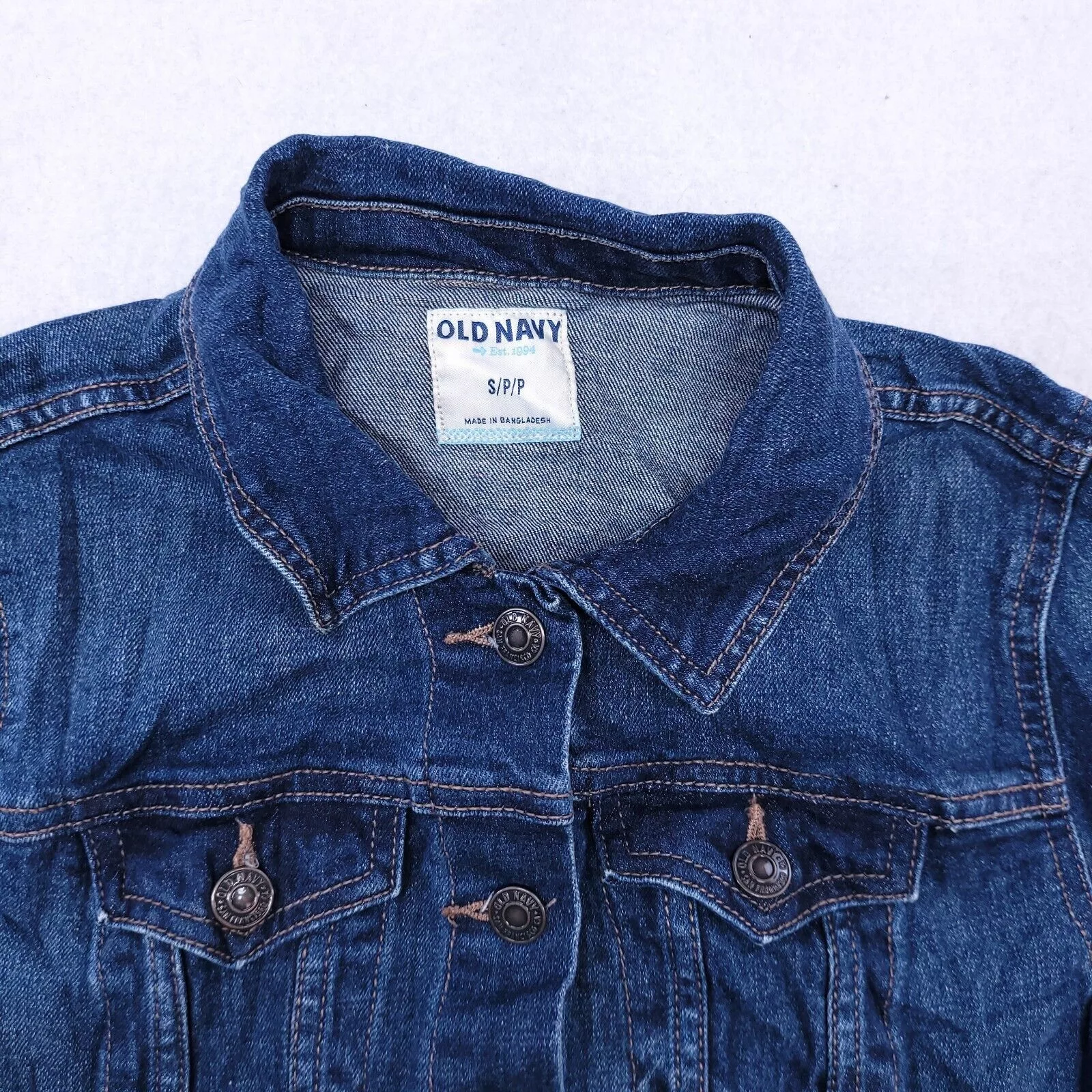 Old Navy Blazers Old Navy Button Up Jean Jacket Womens Size Small S Blue