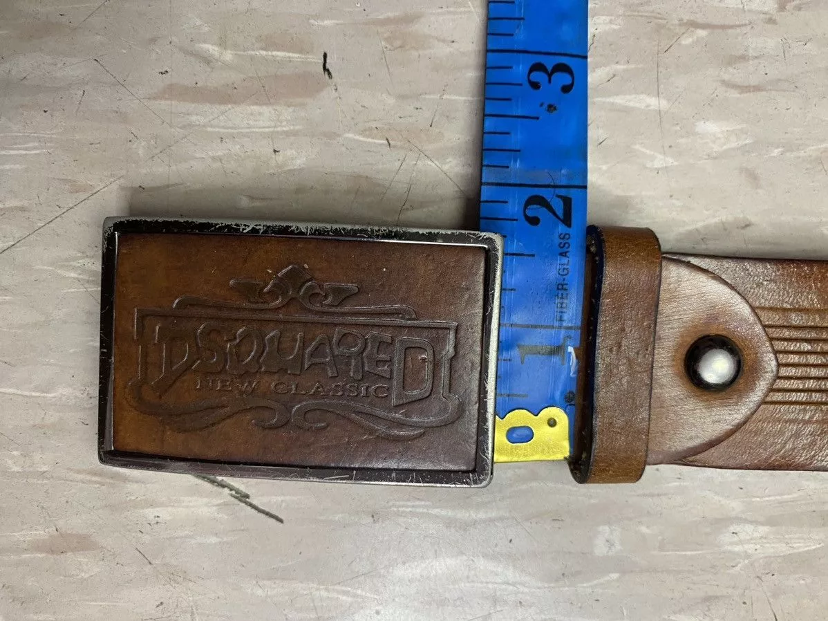 Dsquared2 Belts Dsquared2 × Vintage Dsquared new classic leather belt Brown