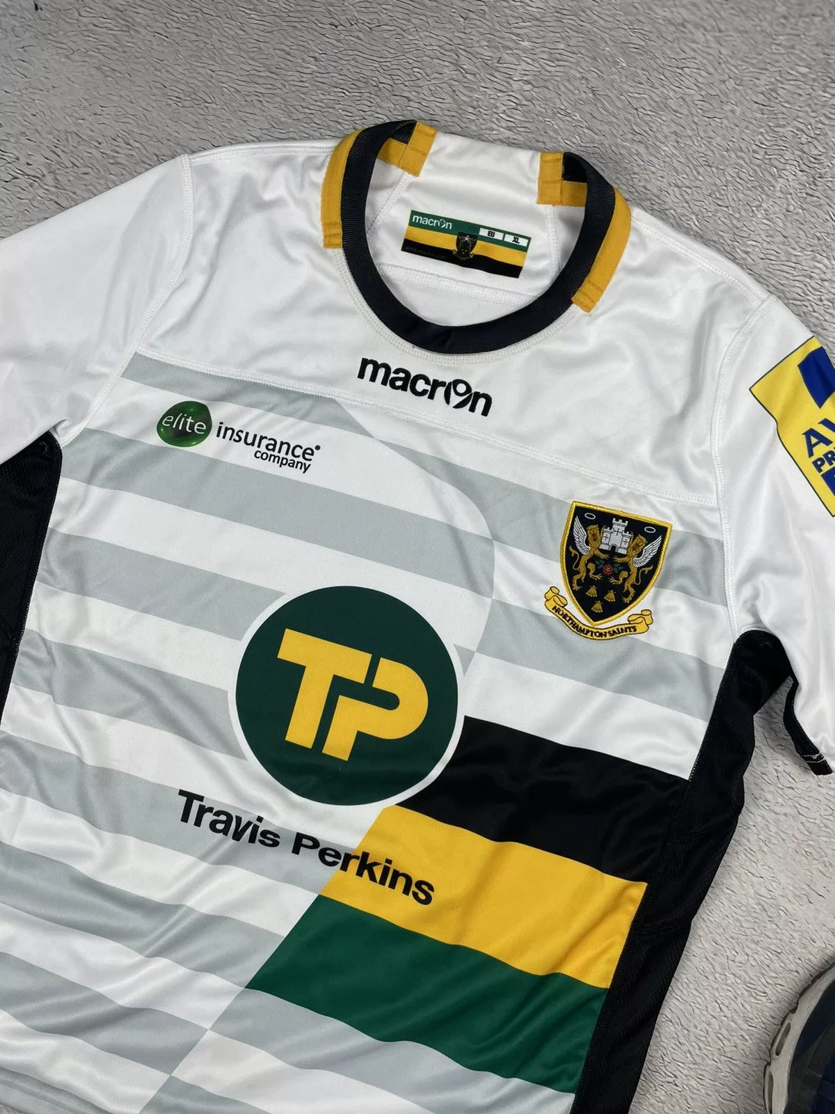 Macron Jerseys Macron × Vintage Vintage Northampton Saints Macron Rugby Team jersey blokcore White