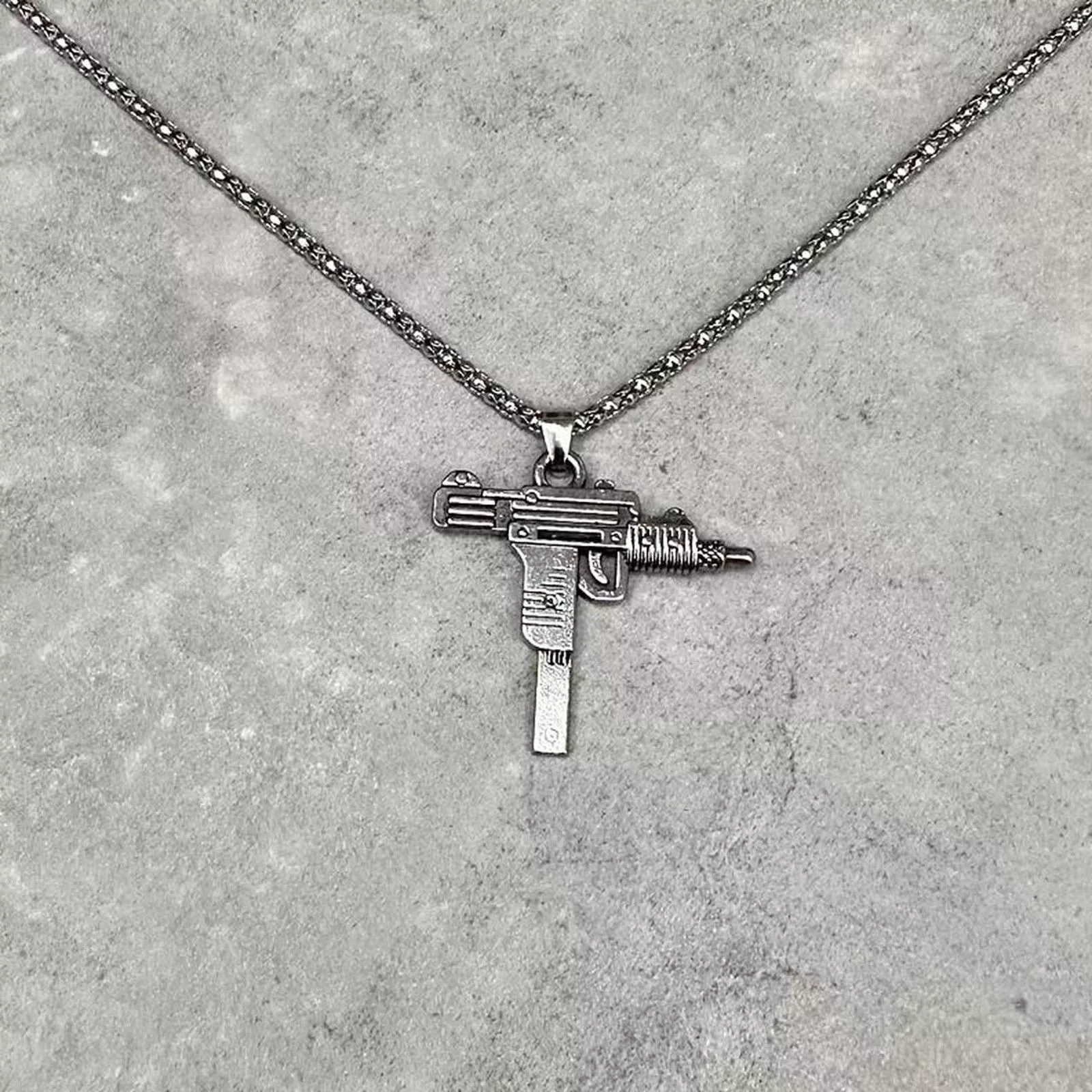 Other Bracelets Other Y2k silver mini uzi necklace