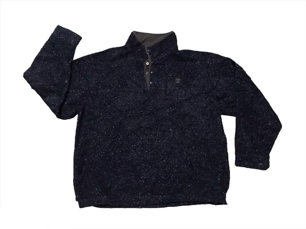 Timberland Light Jackets Timberland button up sweatshirt Black