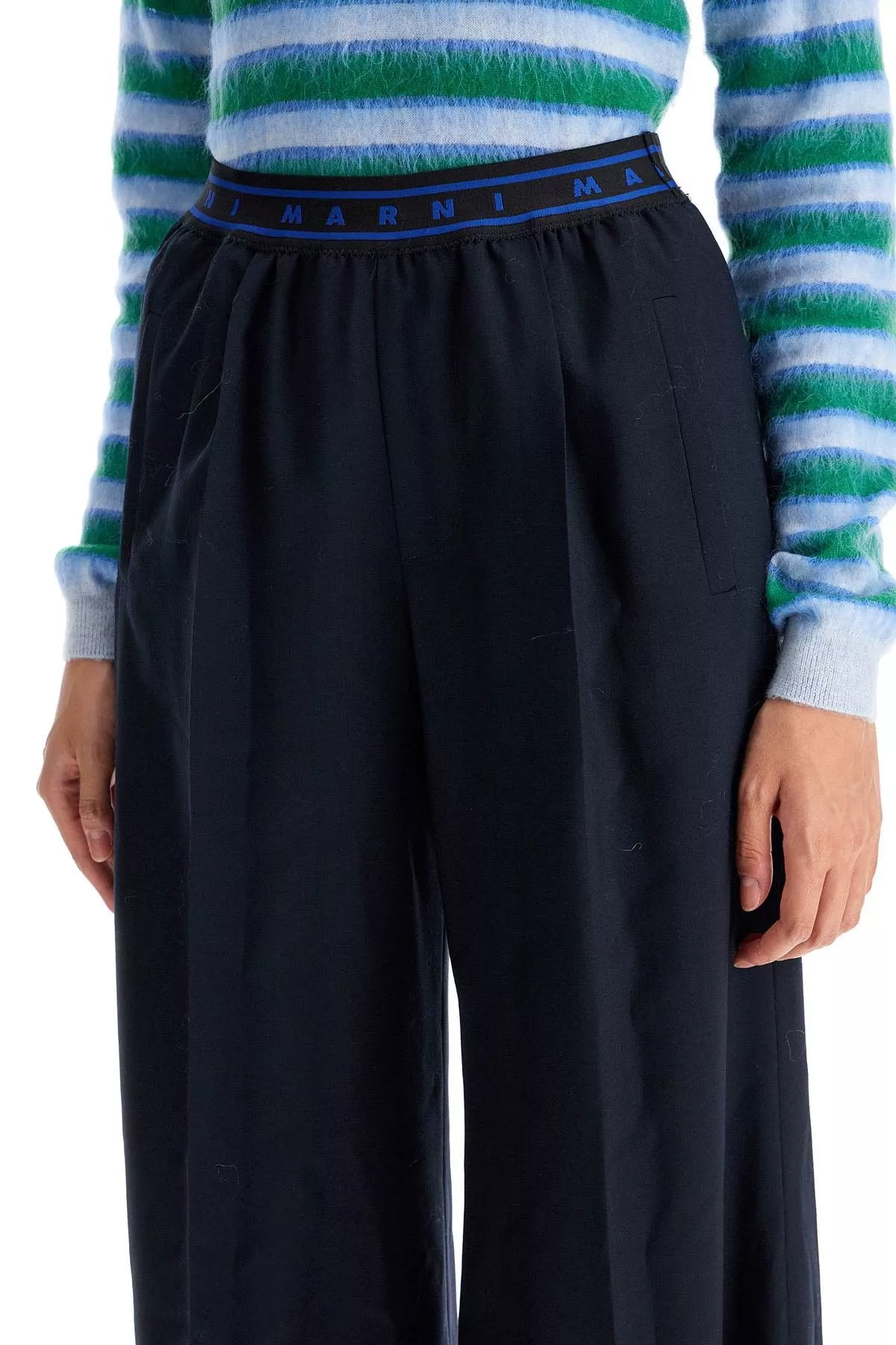 Marni Pants MARNI Tropical Wool Palazzo Pants For Multi
