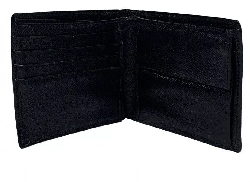 Prada Wallets Prada Saffiano Leather Bifold Wallet Black