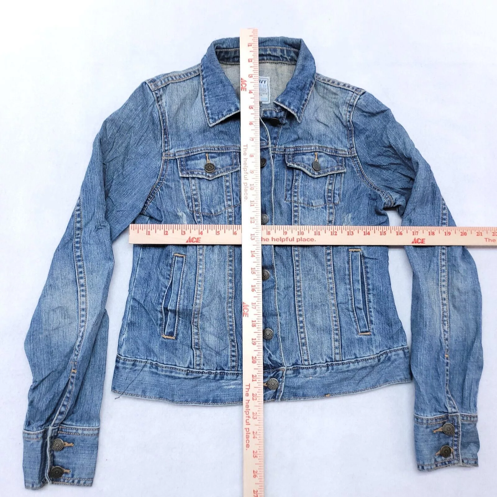 Old Navy Jackets Old Navy Casual Button Denim Jean Jacket Womens Size S Blue
