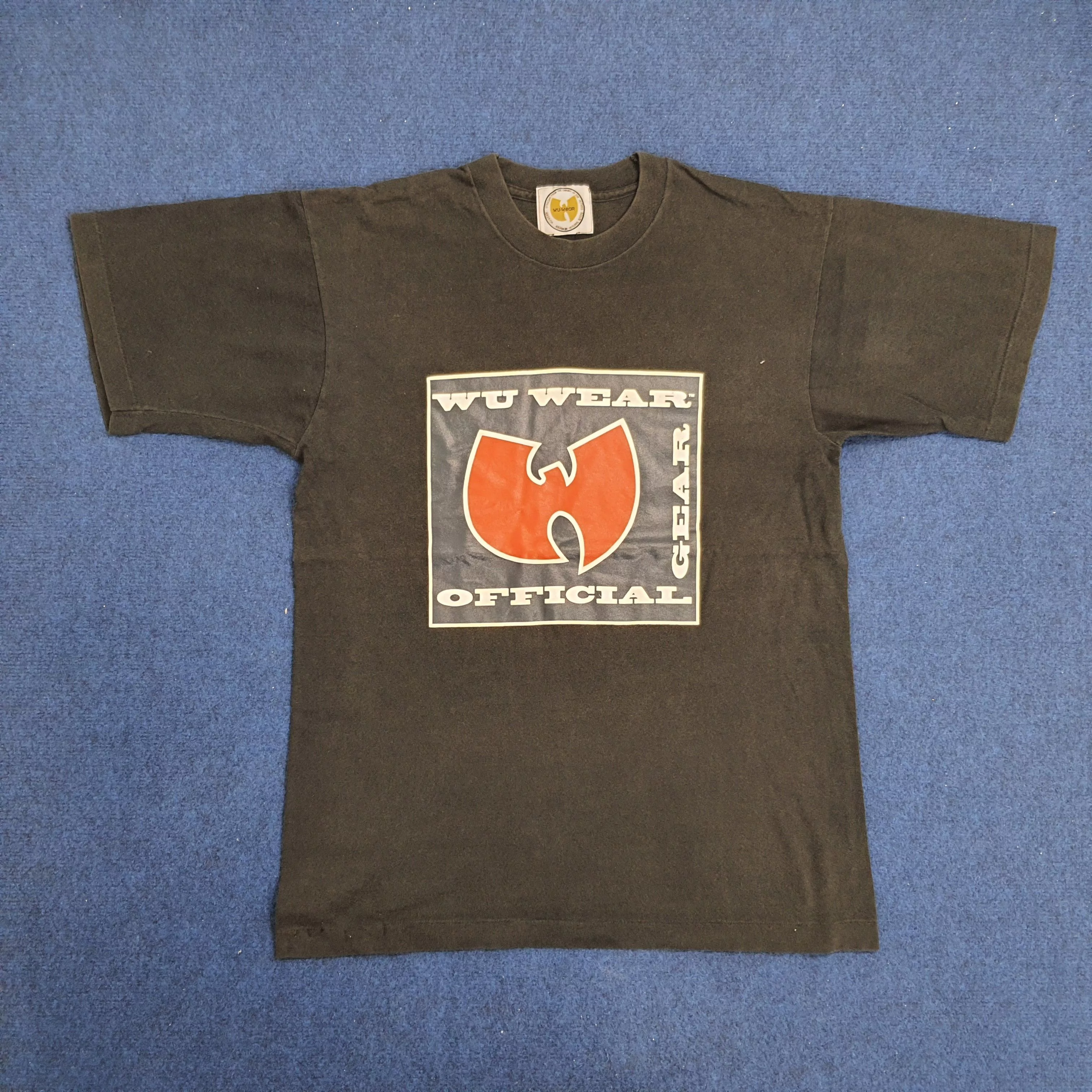 Wu-Tang Clan Short Sleeve T Shirts 90's Wu-Tang Clan Wu-Wear T-shirt Black