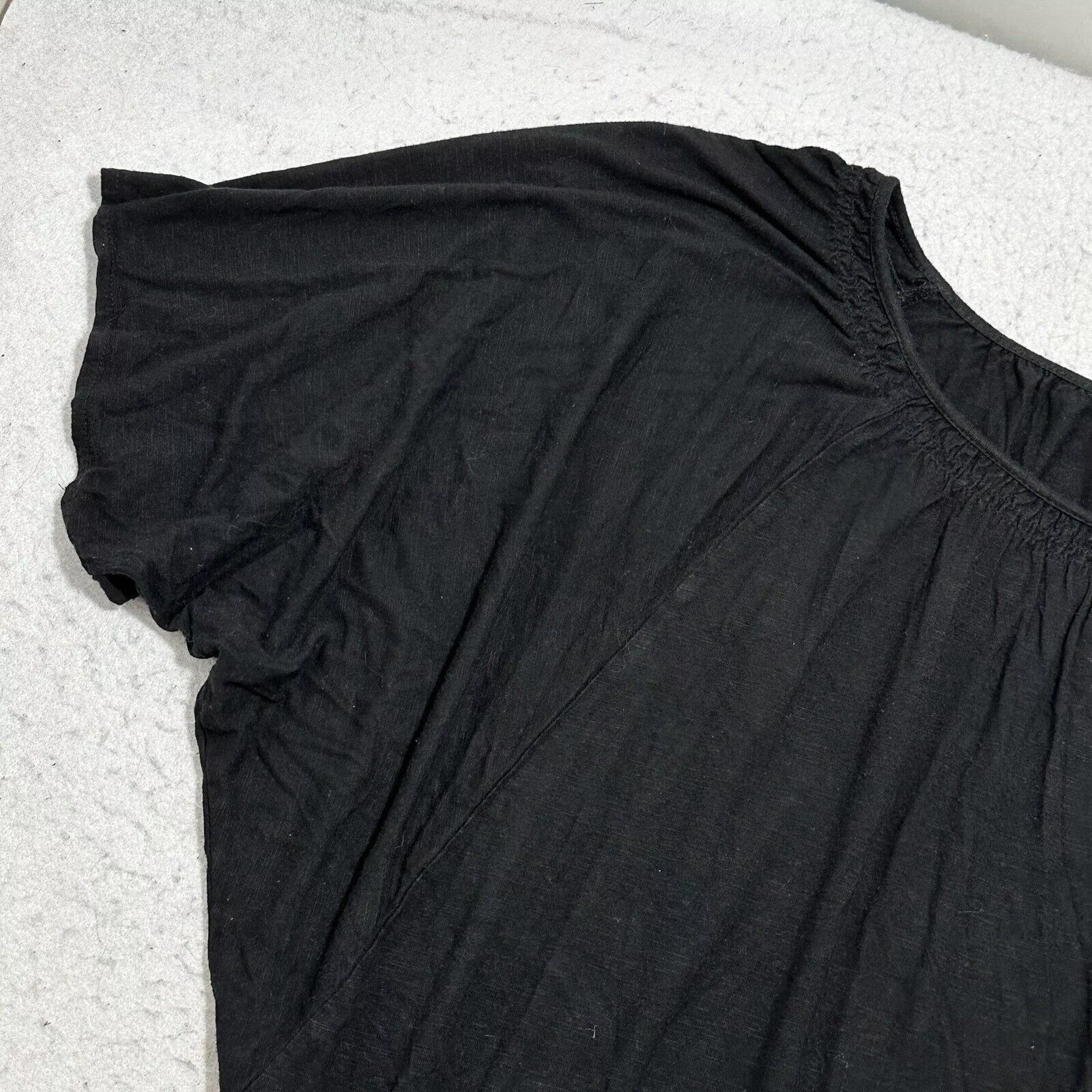 Loft Short Sleeve T Shirts LOFT Large Black Short Sleeve Pullover TShirt Lightweight