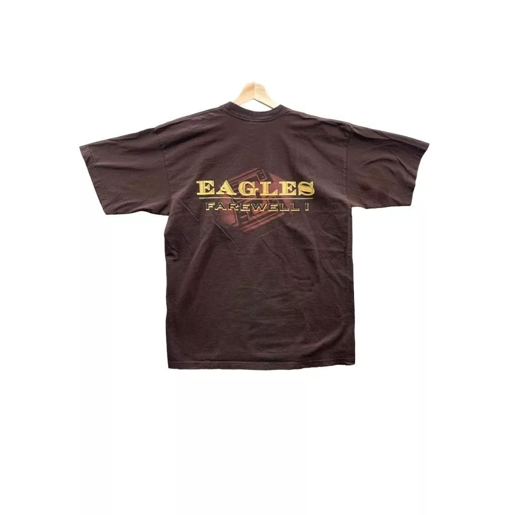 Band Tees Short Sleeve T Shirts Band Tees × Vintage Vintage 2000's Eagles Farewell Tour T-Shirt Brown