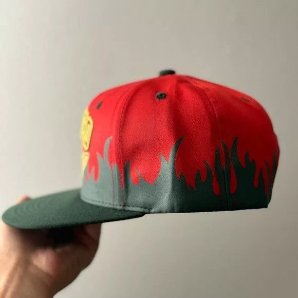 Designer Hats Designer MEXICO EAGLE 3D EMBROIDERY FLAMES RED FLAT BILL SNAPBACK Green Streetwear