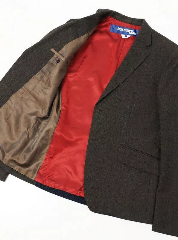 Junya Watanabe Light Jackets Junya Watanabe Jacket Tailored Back Design Wool Khaki Brown