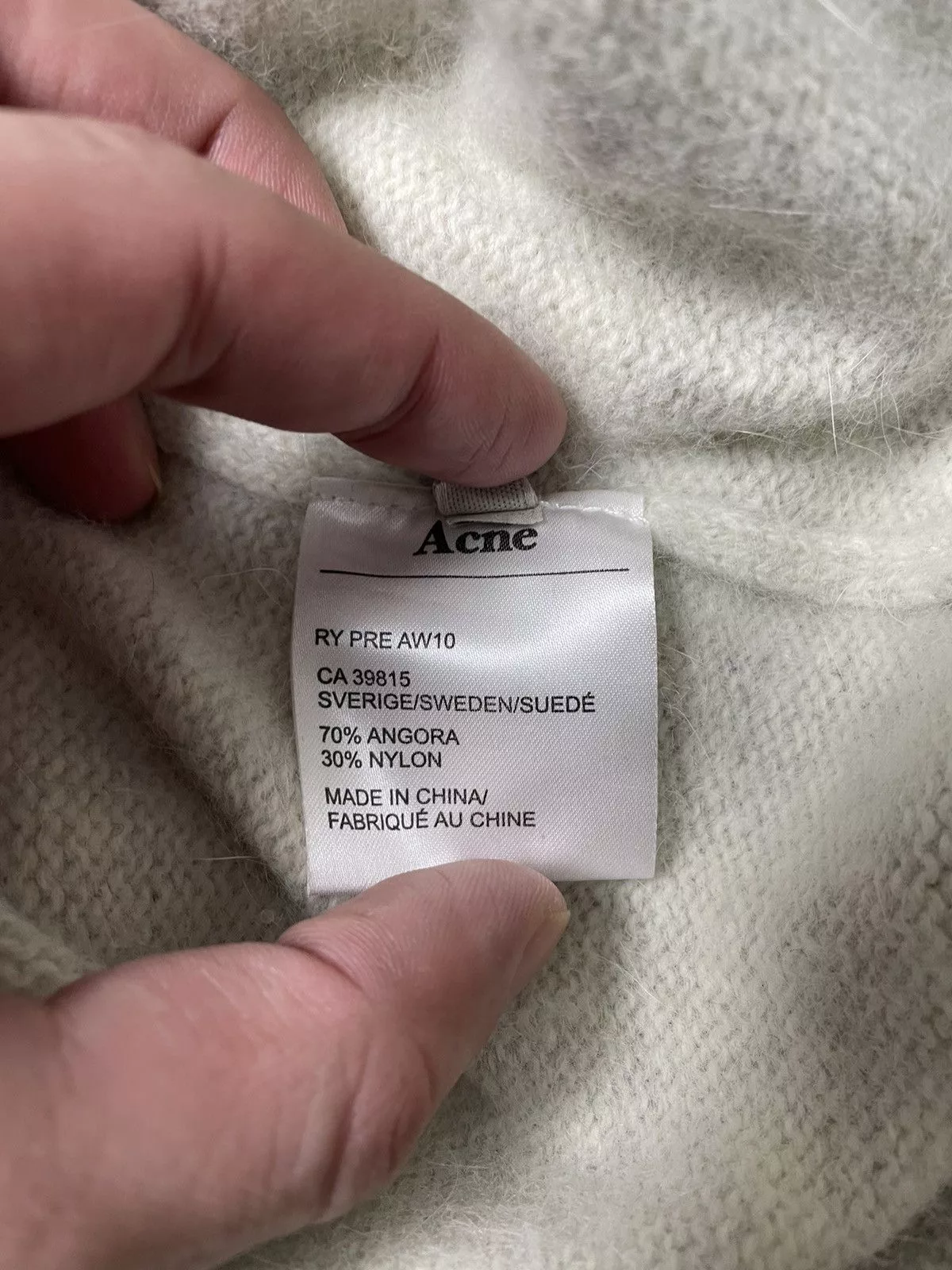 Acne Studios Sweaters Acne Studios RY PRE AW10 sweaters Angora White