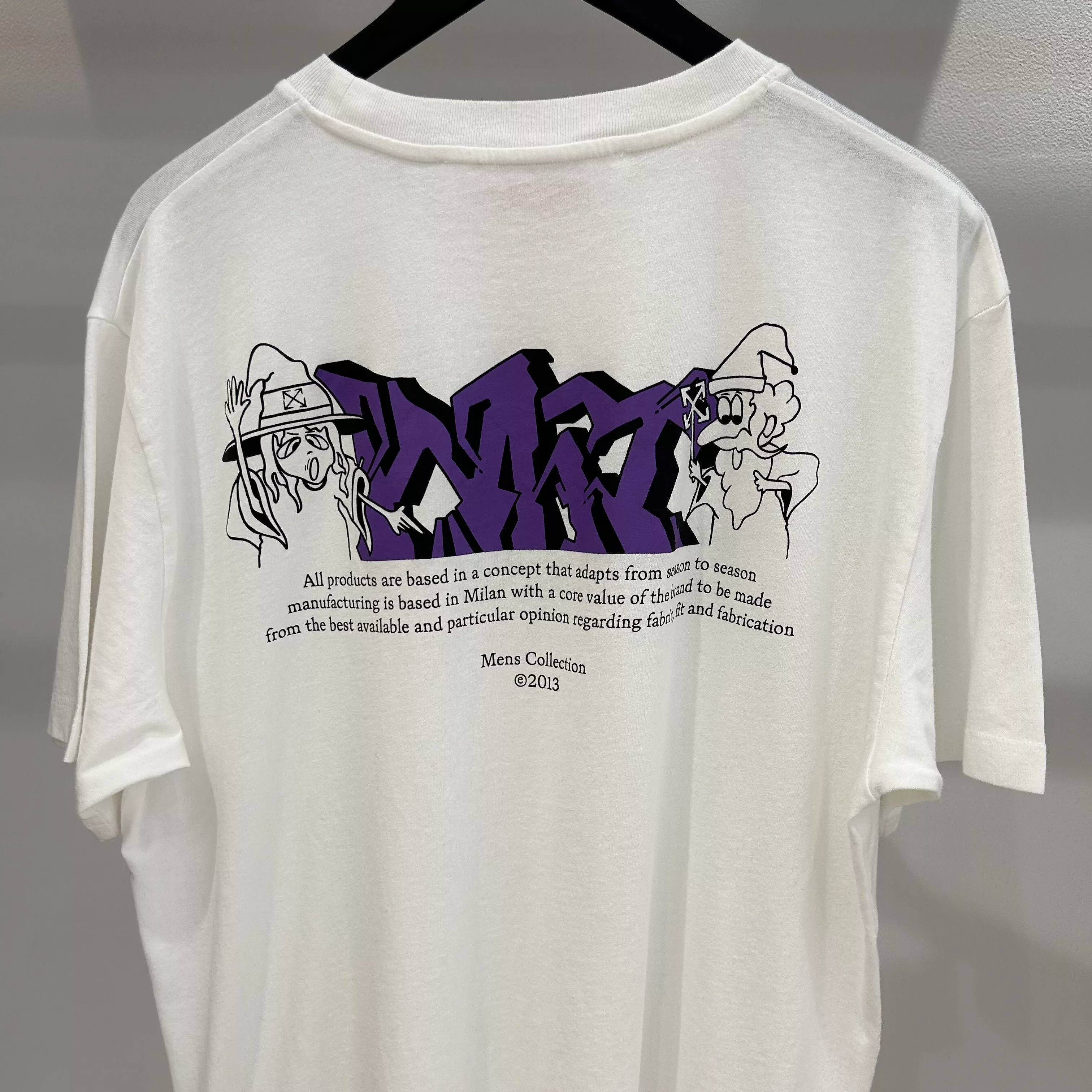 Off-White Short Sleeve T Shirts Off-White Wizard Graffiti Tee