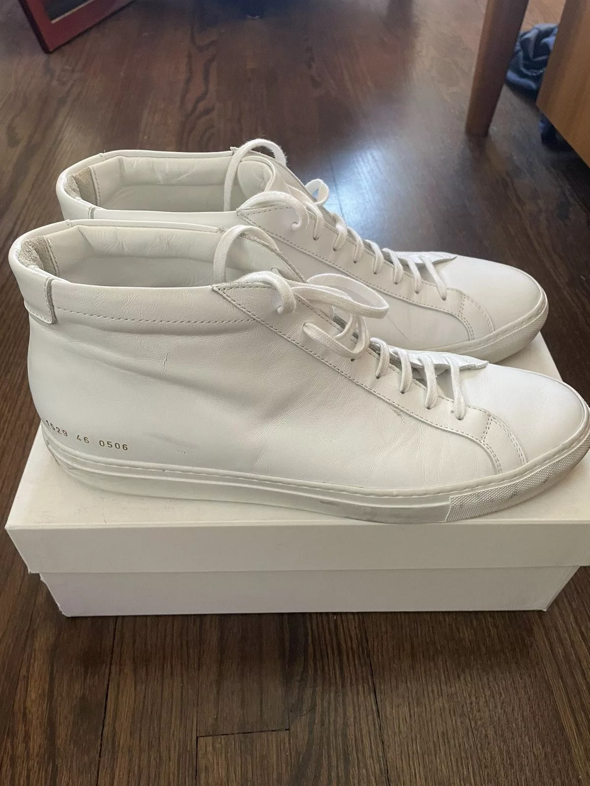 Common Projects Casual Leather Shoes Common Projects Achilles High White