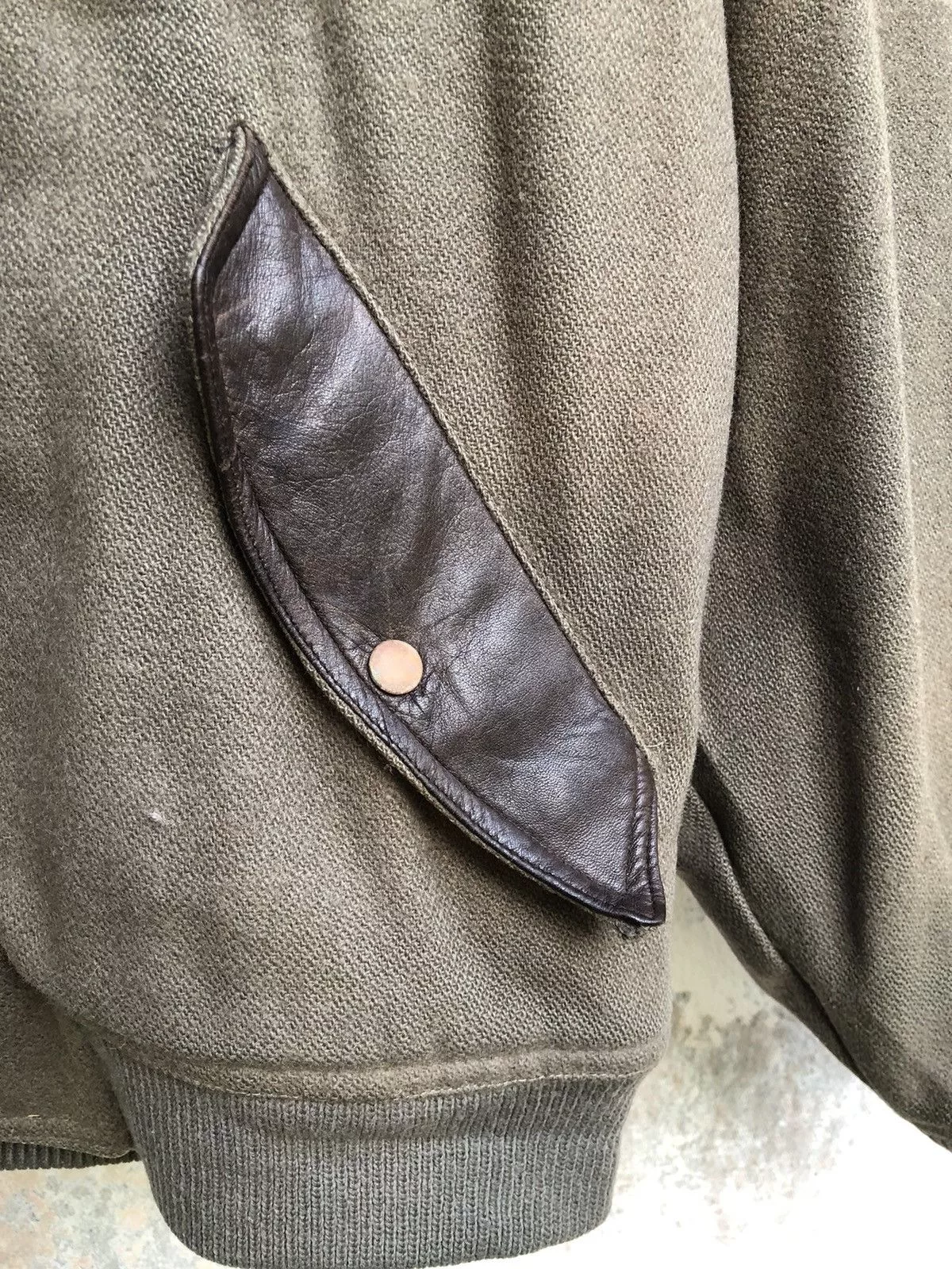 Other Bombers Other Vintage Miller Leather Trim Wool Campus Varsity Jacket Green