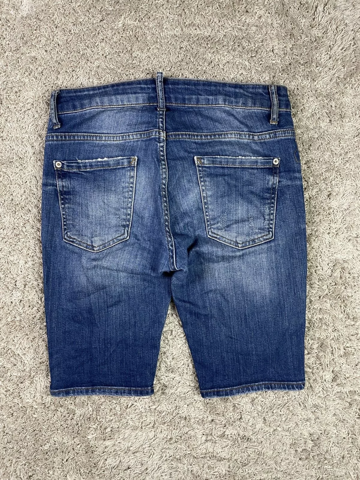 Dsquared2 Shorts Dsquared2 Dsquared 2 Distressed Denim Shorts Blue Luxury