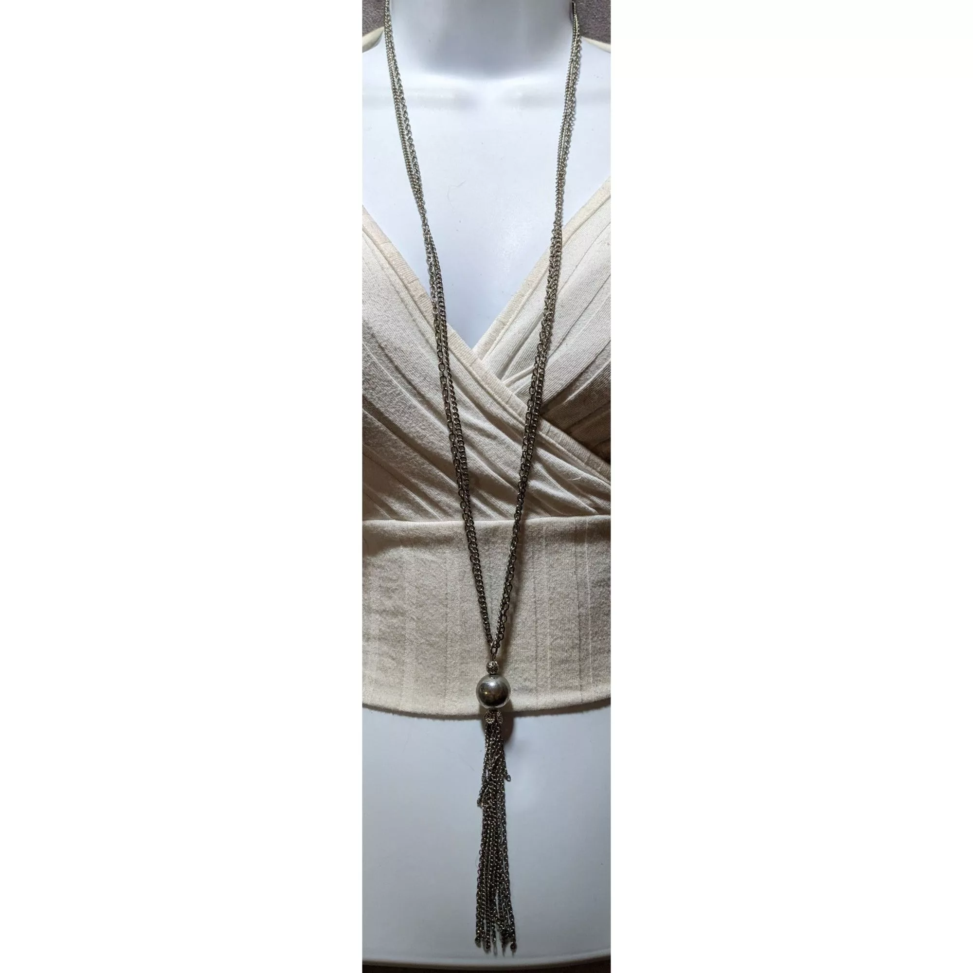 Other Necklaces Other Silver Chain Tassel Necklace