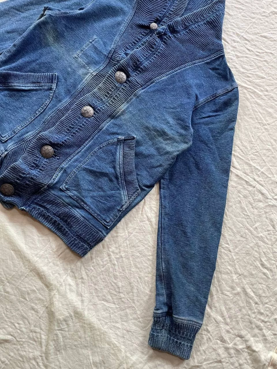 Designer Light Jackets Designer × Japanese Brand Kriff Mayer Button Up Cotton Jacket Blue