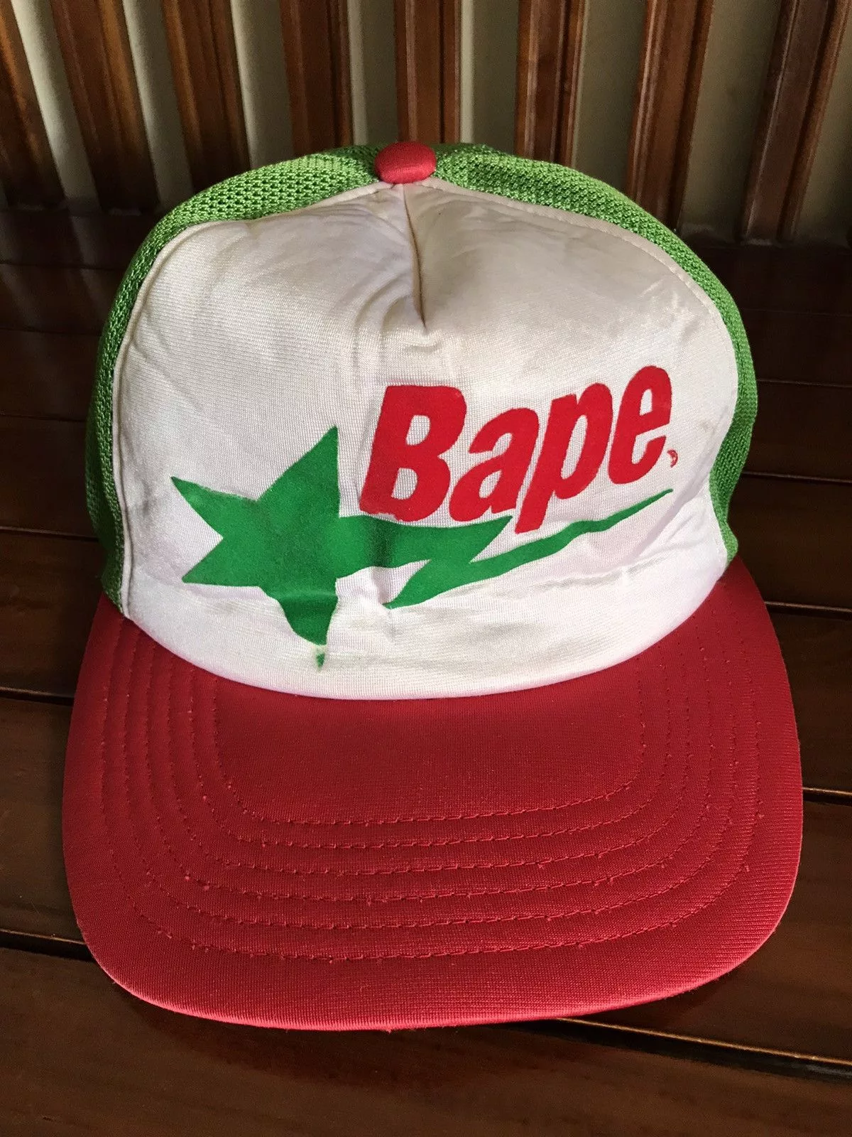 Bape Hats Bape Sta Mesh Cap Green