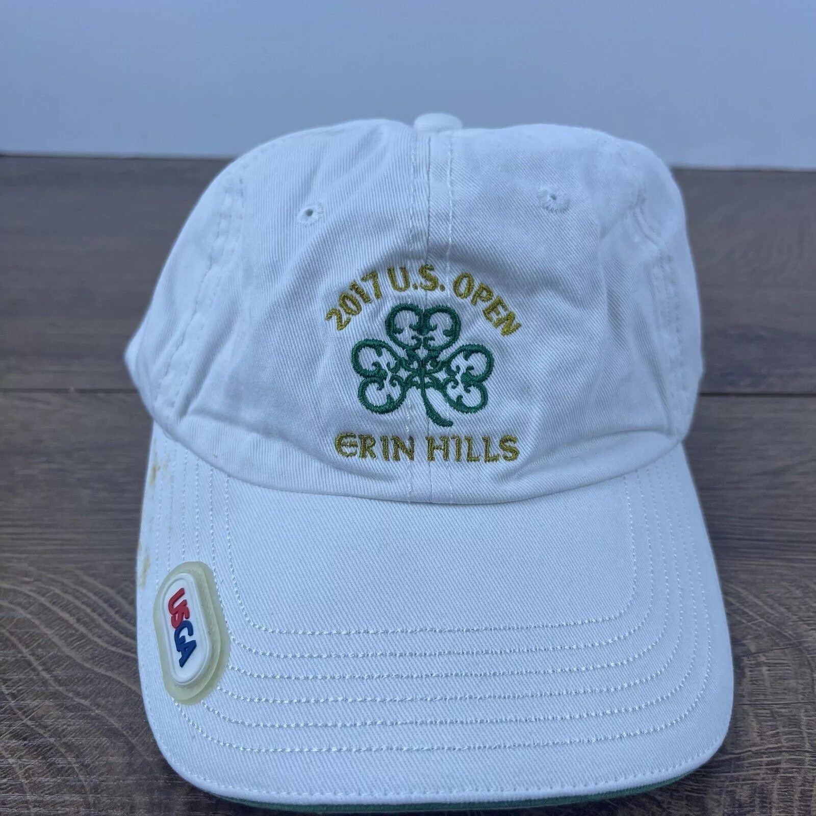Other Hats Other Erin Hills Hat 2017 US Open Hat White Cap Hat Adjustable Hat