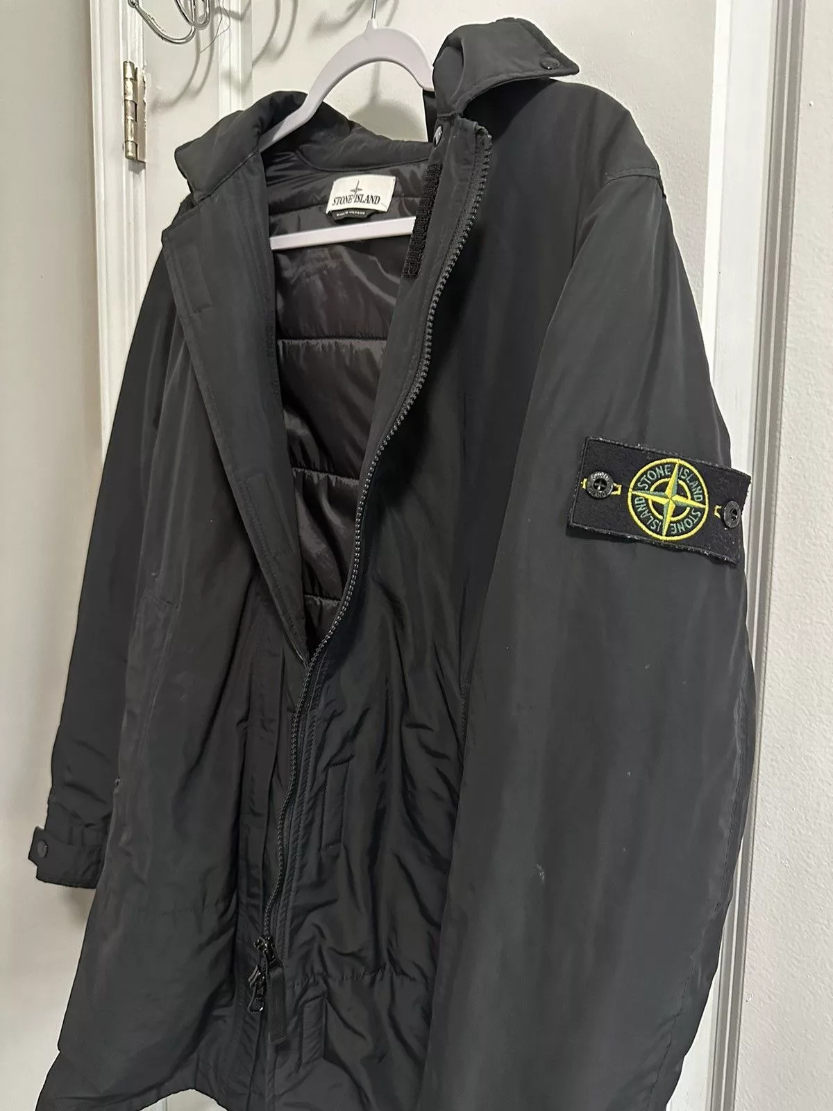 Stone Island Parkas 2 Items | Stone Island Coat + Soft Shell Jacket Black