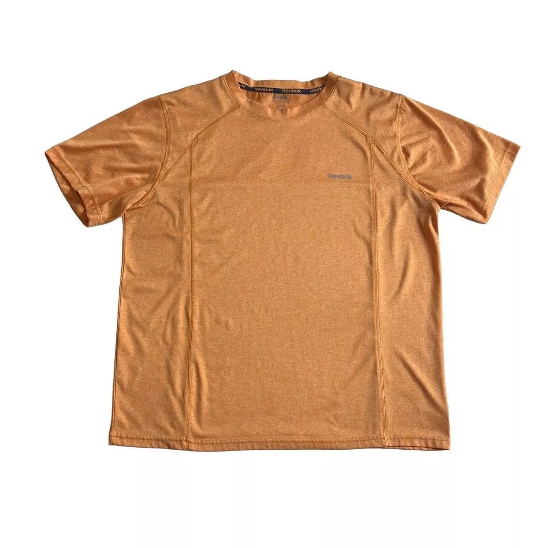 Reebok Short Sleeve T Shirts Reebok Logo Dri-Fit T-shirt size M Orange