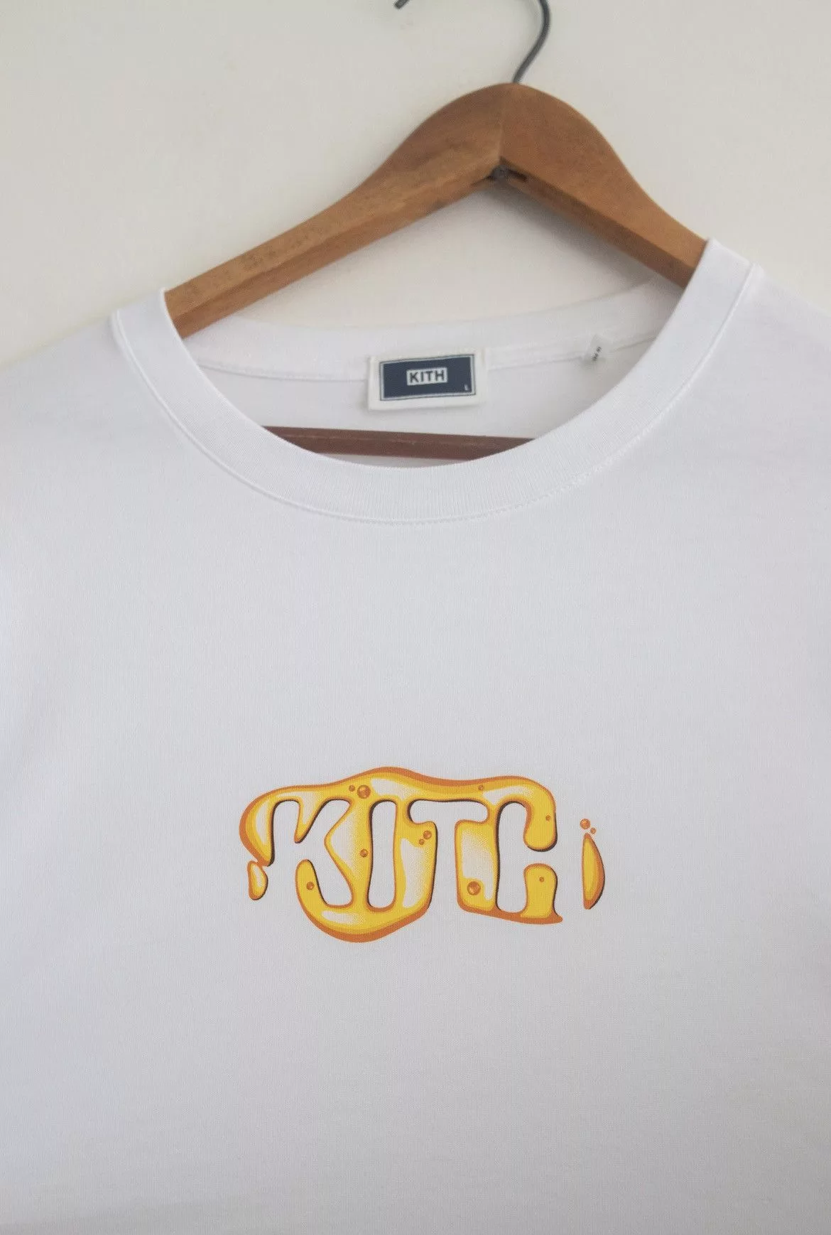 Kith Long Sleeve T Shirts Kith Treats Honey Tee White Streetwear