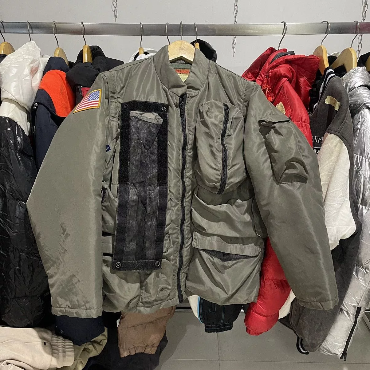 Alpha Industries Bombers Alpha Industries × Buzz Rickson's RARE‼️ BUZZ RICKSON'S UTILITY JACKET MULTIPOCKET MILITARY Green Vintage