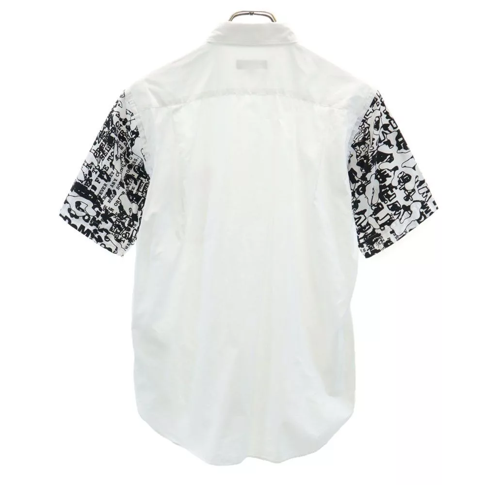 Comme des Garcons Shirts Button Ups Comme des Garcons Shirt Sleeve Switch Short Sleeve White