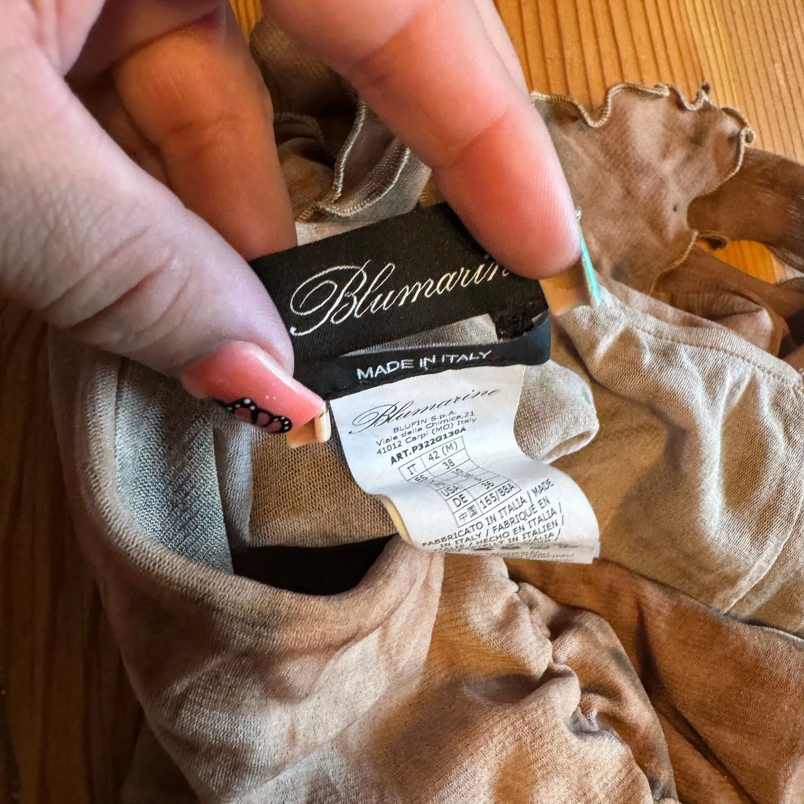 Blumarine Mini Skirts BLUMARINE Rock Mit Kroko-style In Brown
