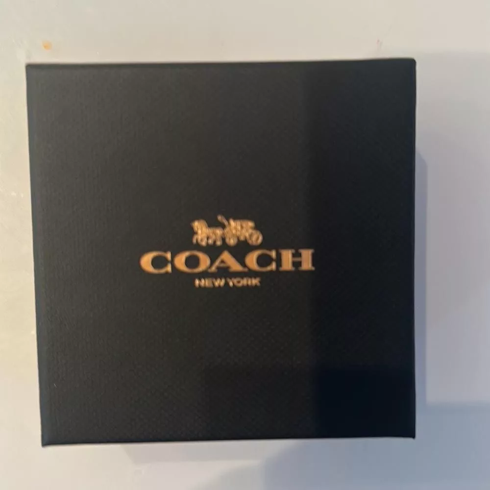 Coach Earrings COACH silver crystal C Stone Heart Earring Stud Set Trio
