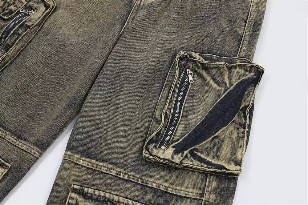 Jean Denim Jean Multi Pocket Denim Gray