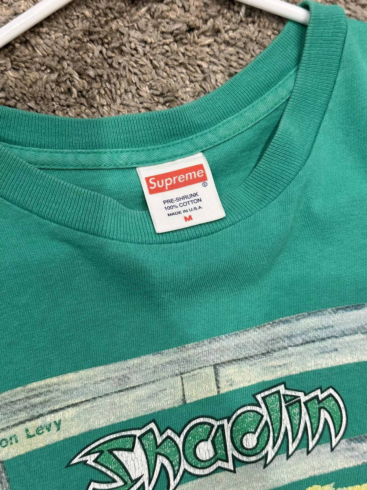 Supreme Short Sleeve T Shirts Supreme Shaolin Temple tee Green