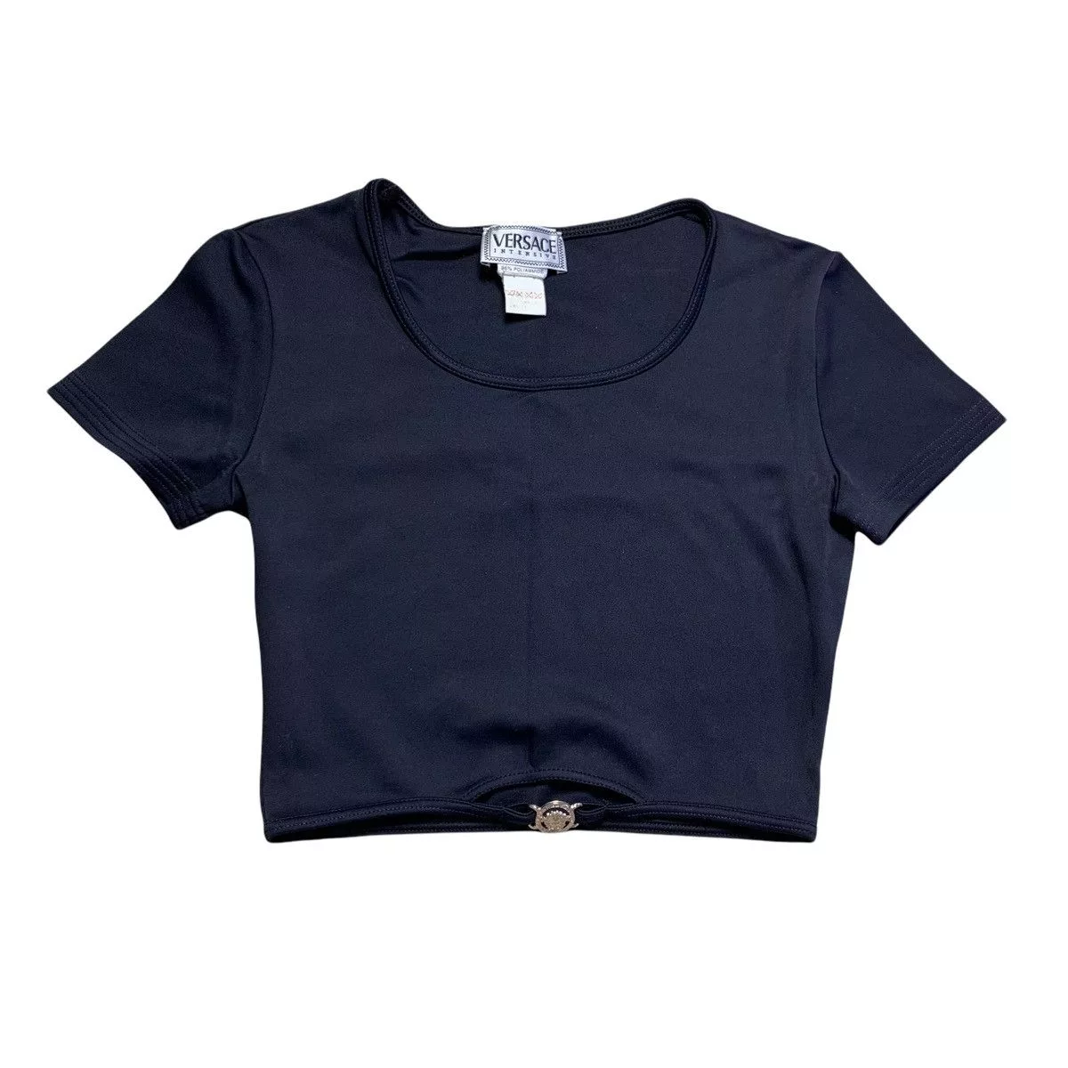Versace Crop Tops Versace × Vintage Vintage Versace Crop Black