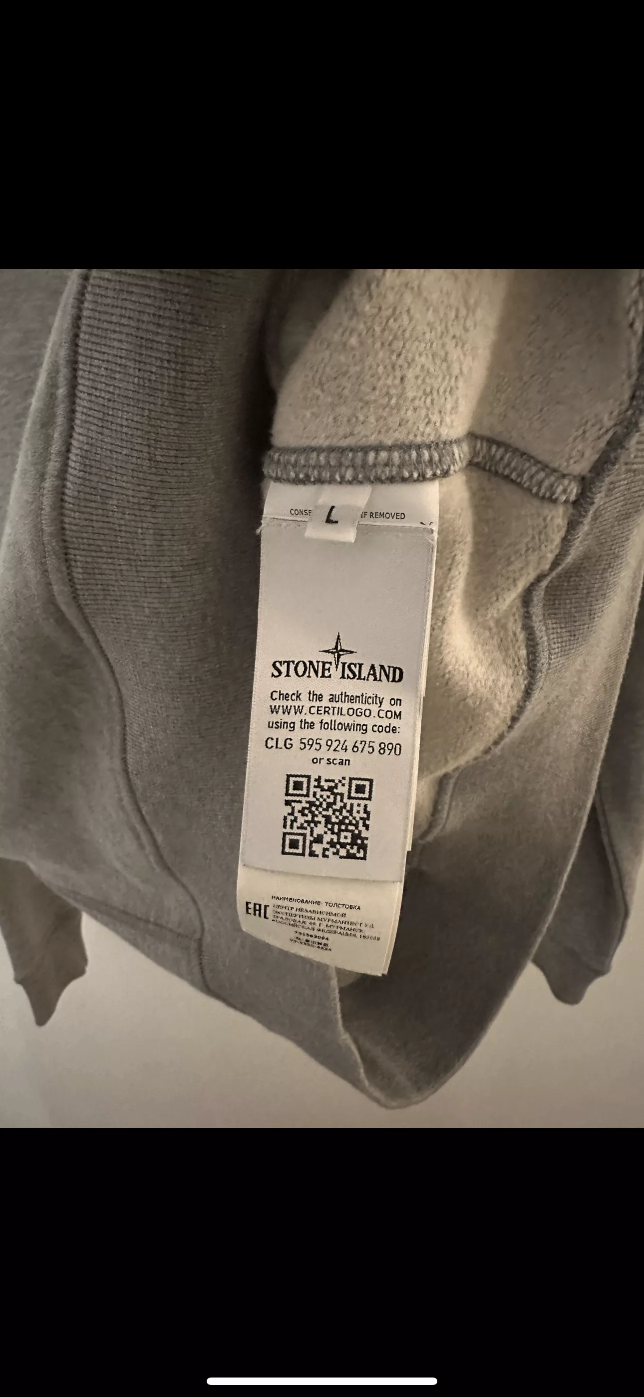 Stone Island Sweaters Knitwear Stone Island Compass Sweater Gray