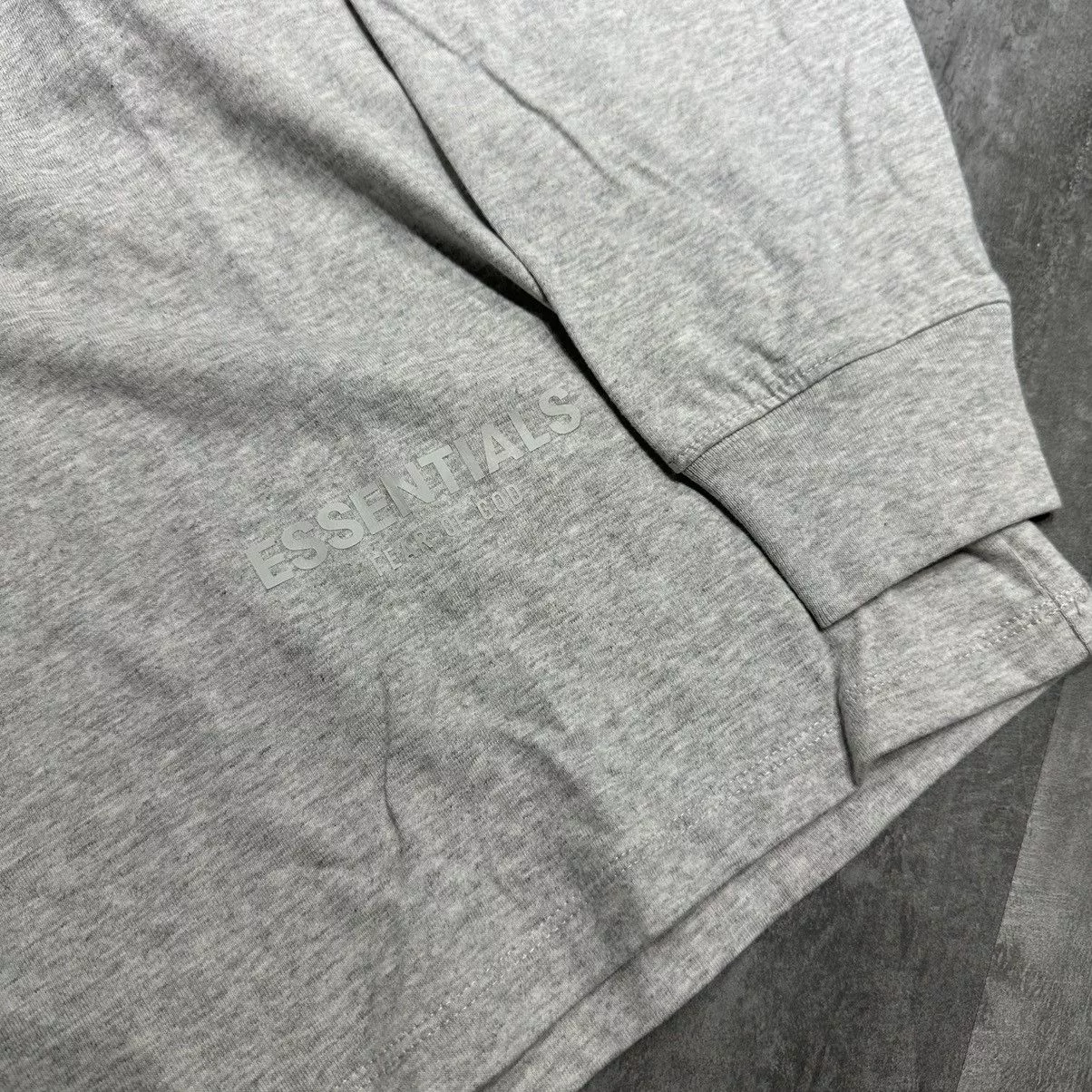 Essentials Long Sleeve T Shirts Essentials-F.O.G 3M Reflective LS Tee - Grey Gray